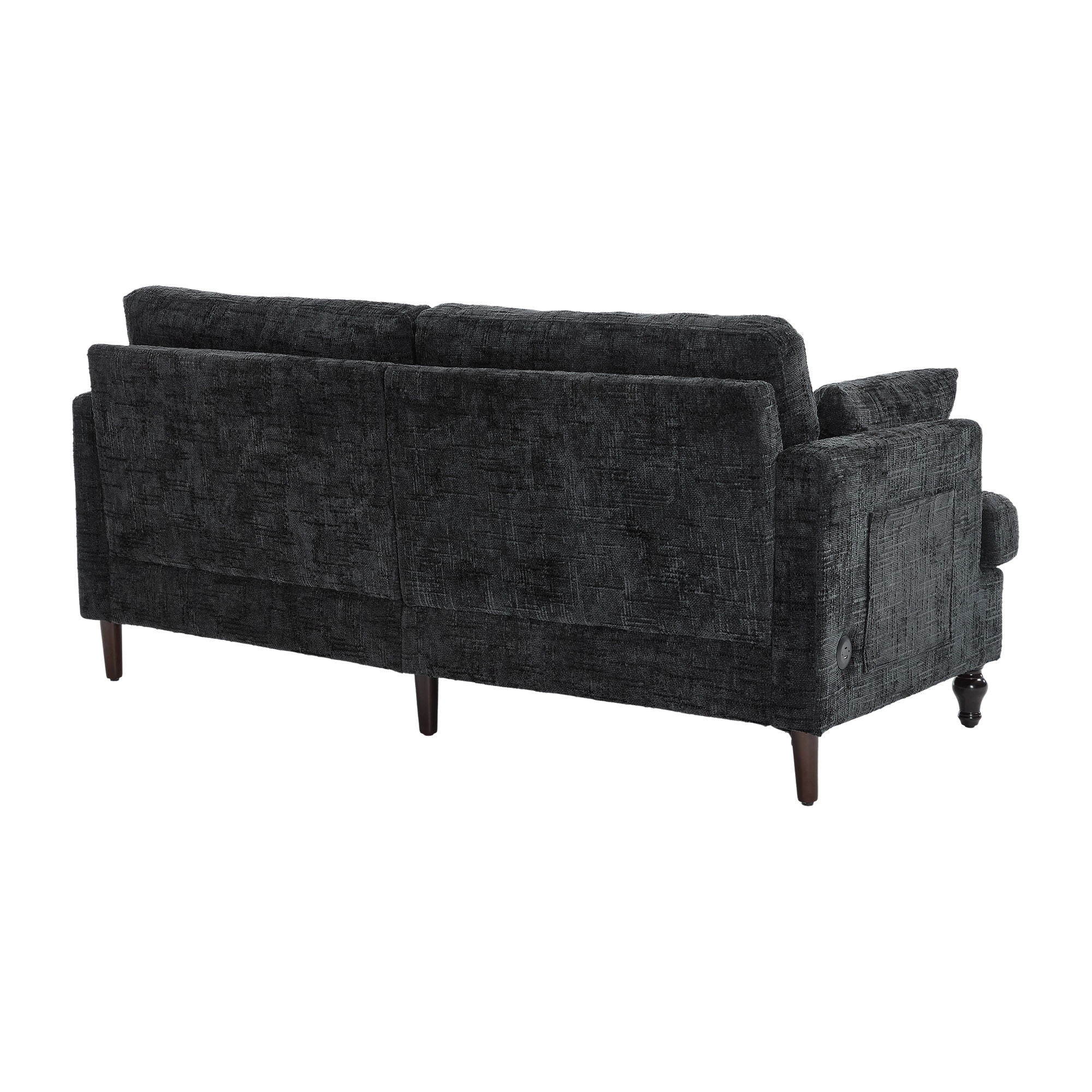 Chenille 2 Seater Sofa With LED Light, USB Charging Port, And Storage Bag - Best Buy Furniture