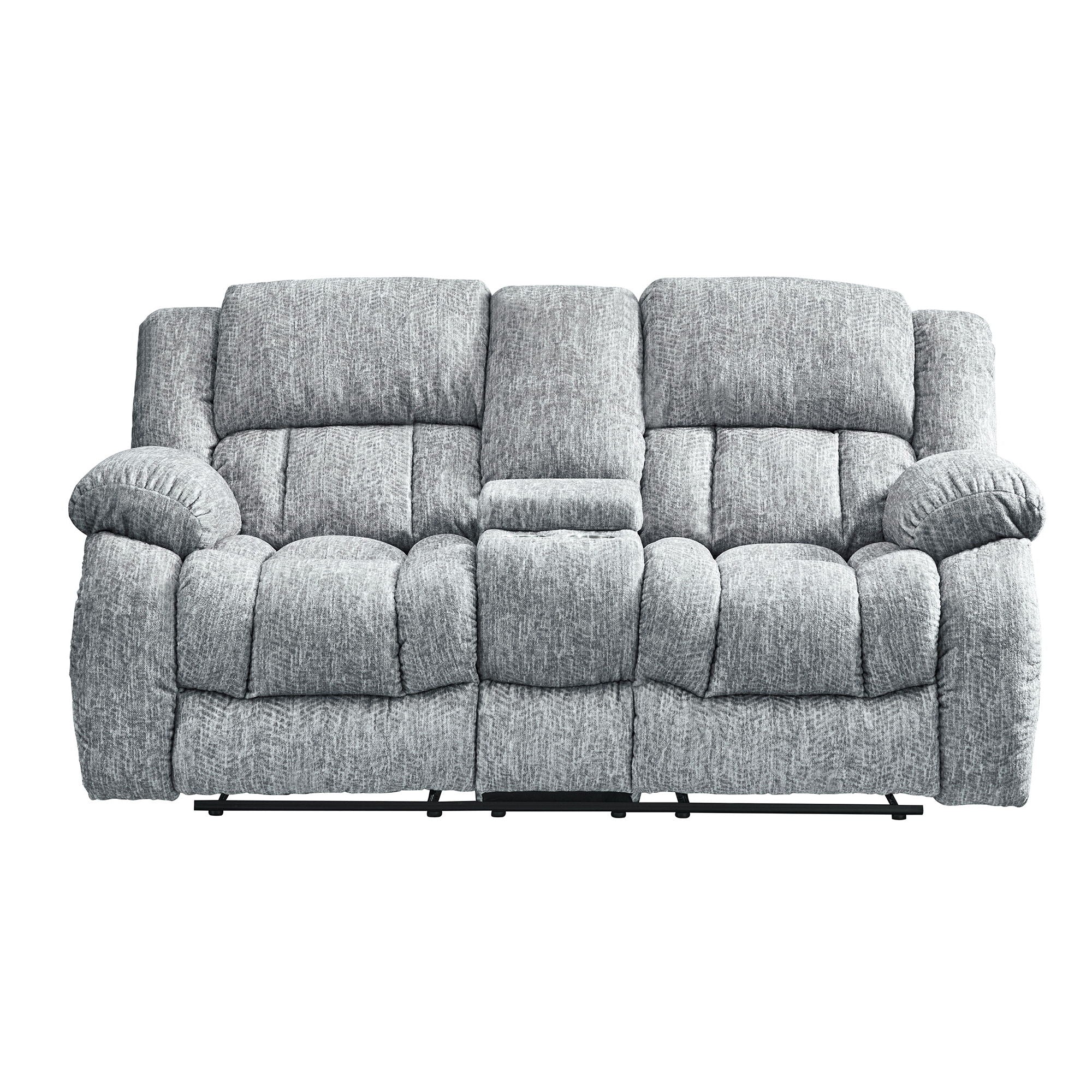Stonic - Console Reclining Loveseat - Best Buy Furniture