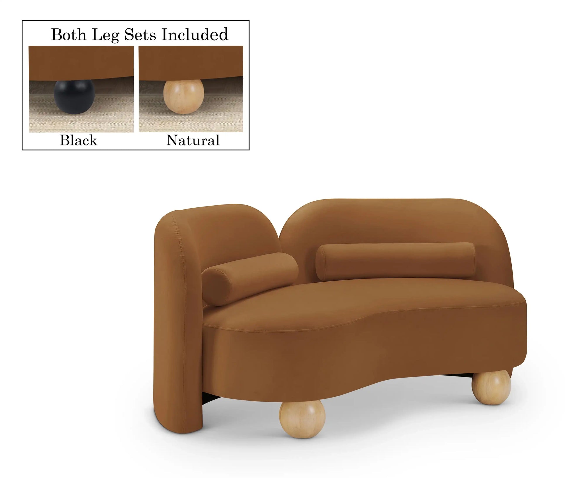 Daphne - Velvet Loveseat - Best Buy Furniture