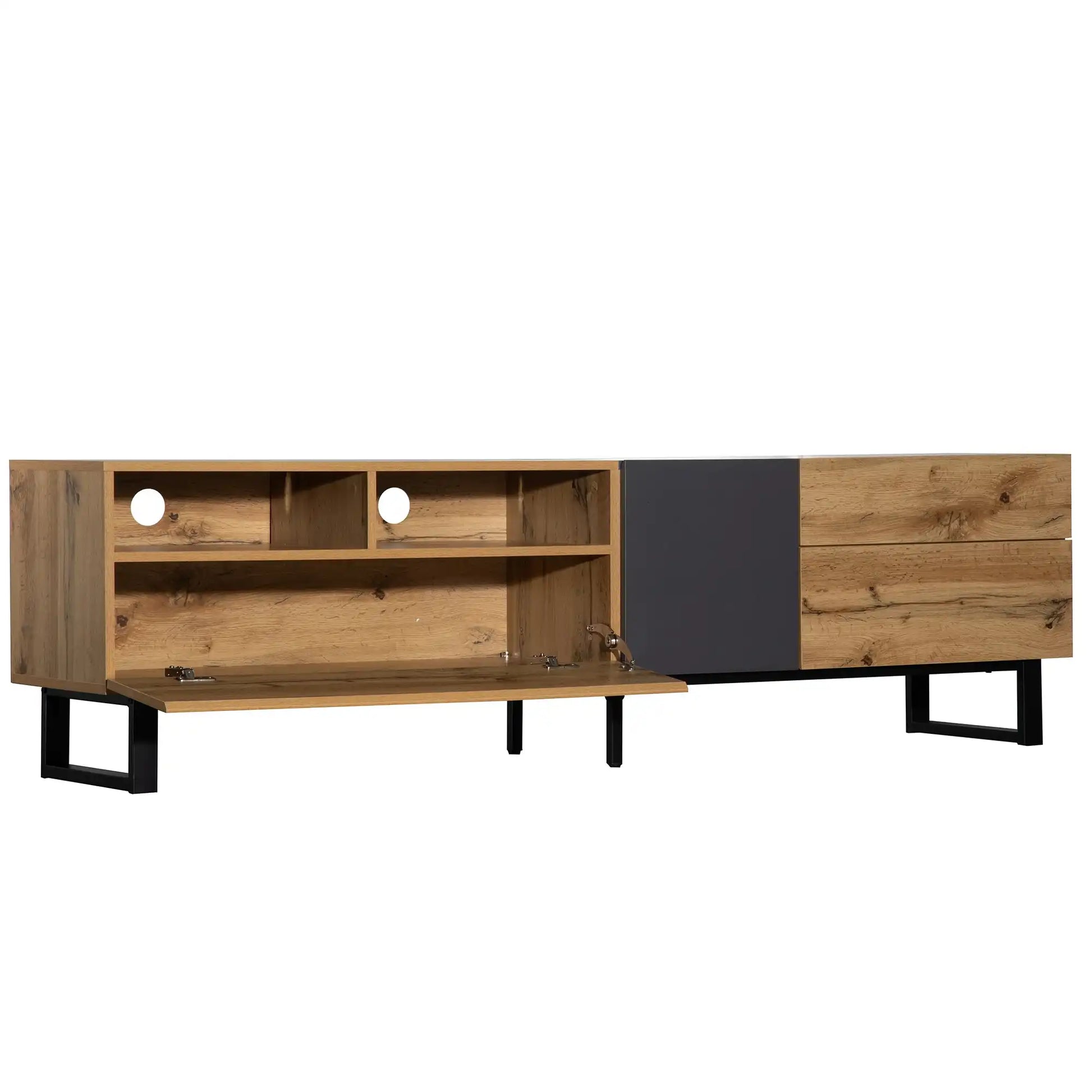 70" Modern TV Stand, Media Console with Double Storage - Best Buy Furniture