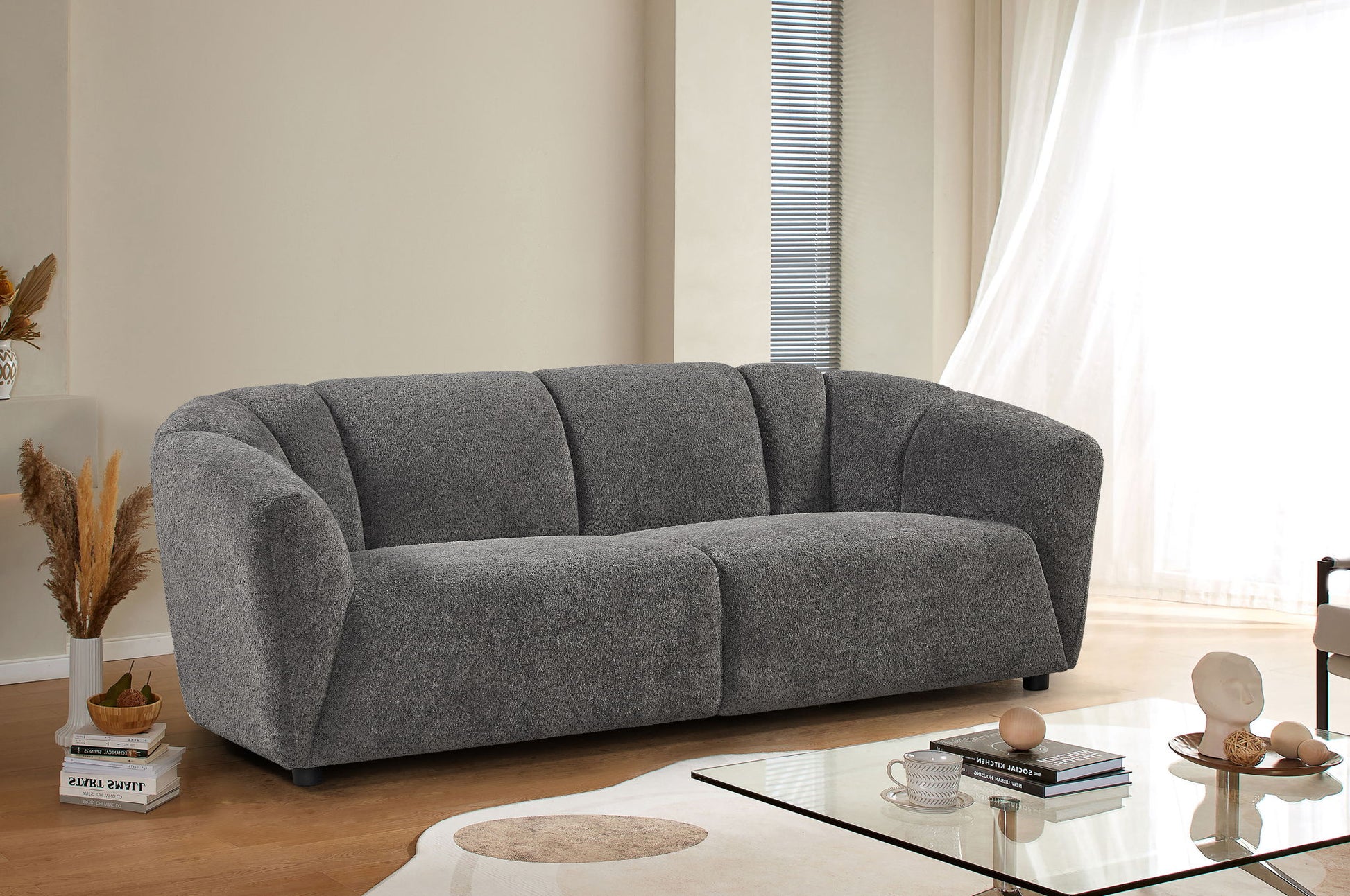 Living Room Sofa 3 Seater With Luxury Boucle - Best Buy Furniture