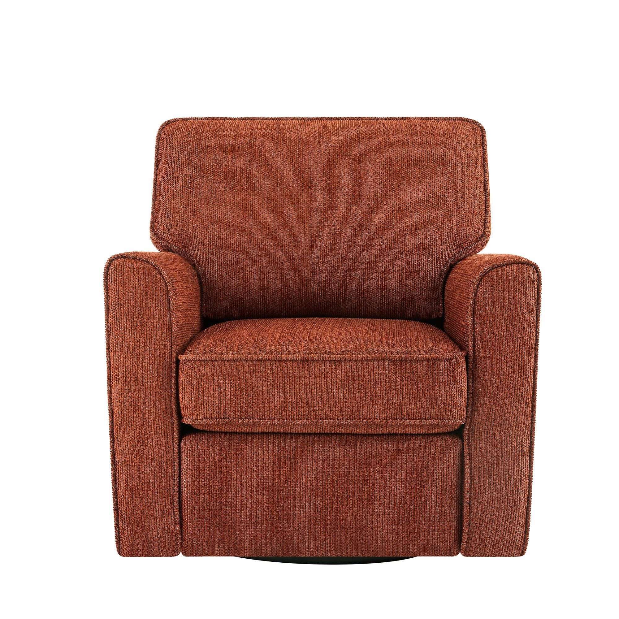360° Swivel Accent Barrel Armchair With Side Pockets, Compact Design - Best Buy Furniture