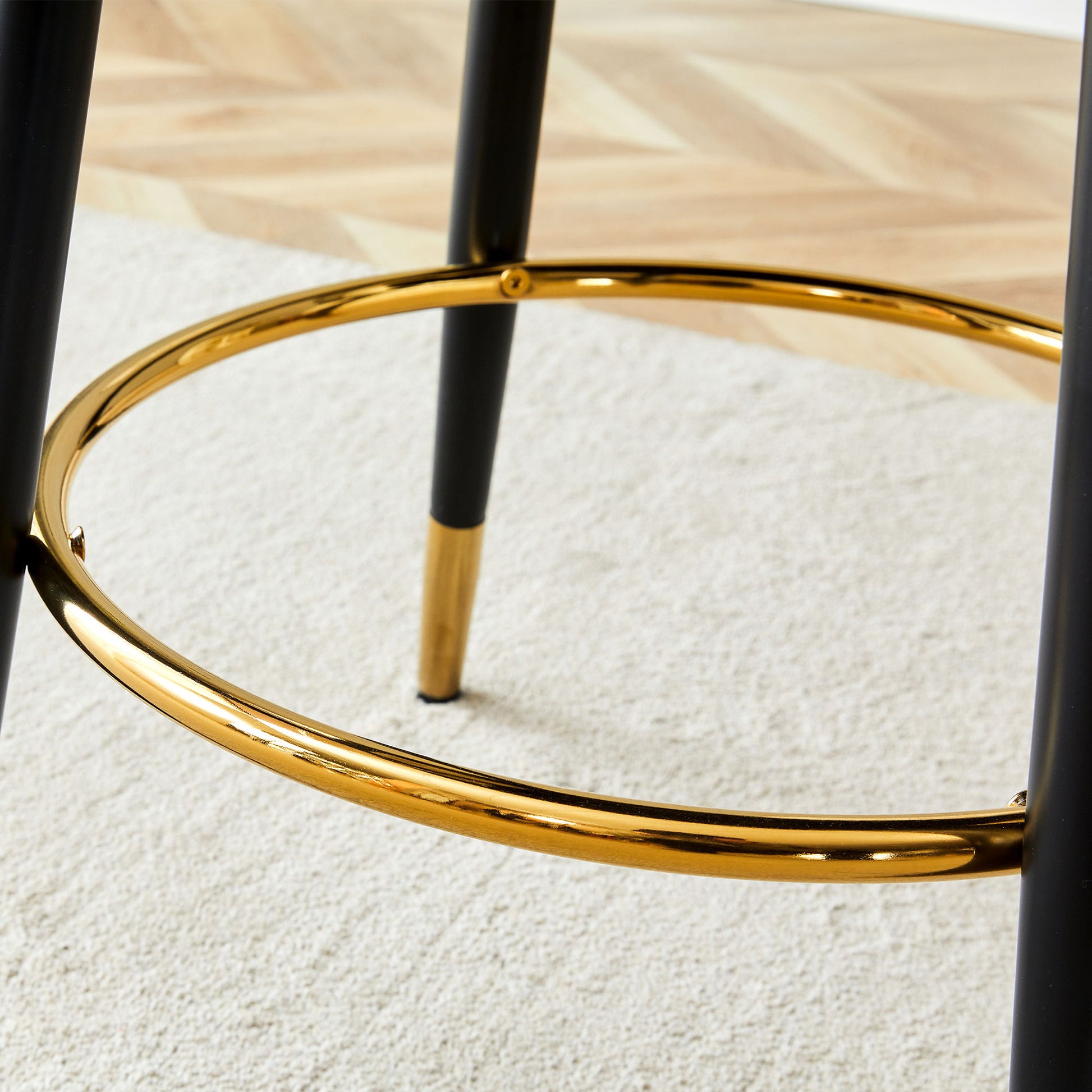 Upholstered Rotatable Bar Chair With Metal Legs For Dining Room - Best Buy Furniture