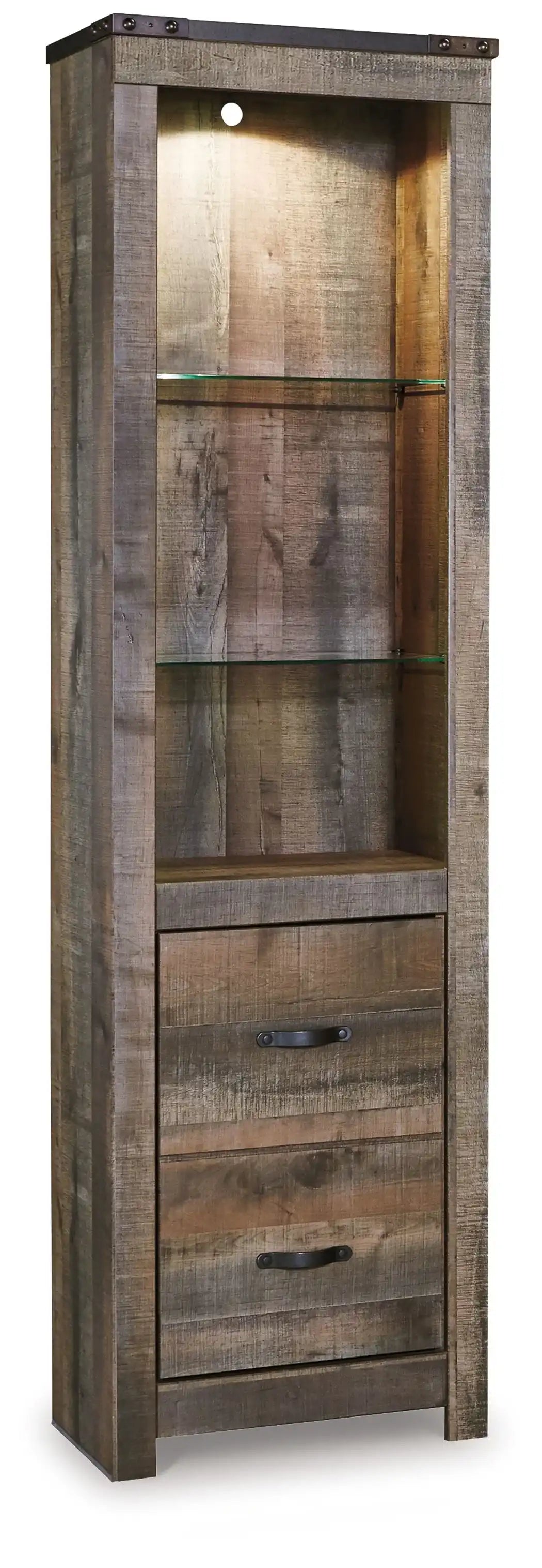 Trinell - Pier - 2-drawers - Brown - Best Buy Furniture