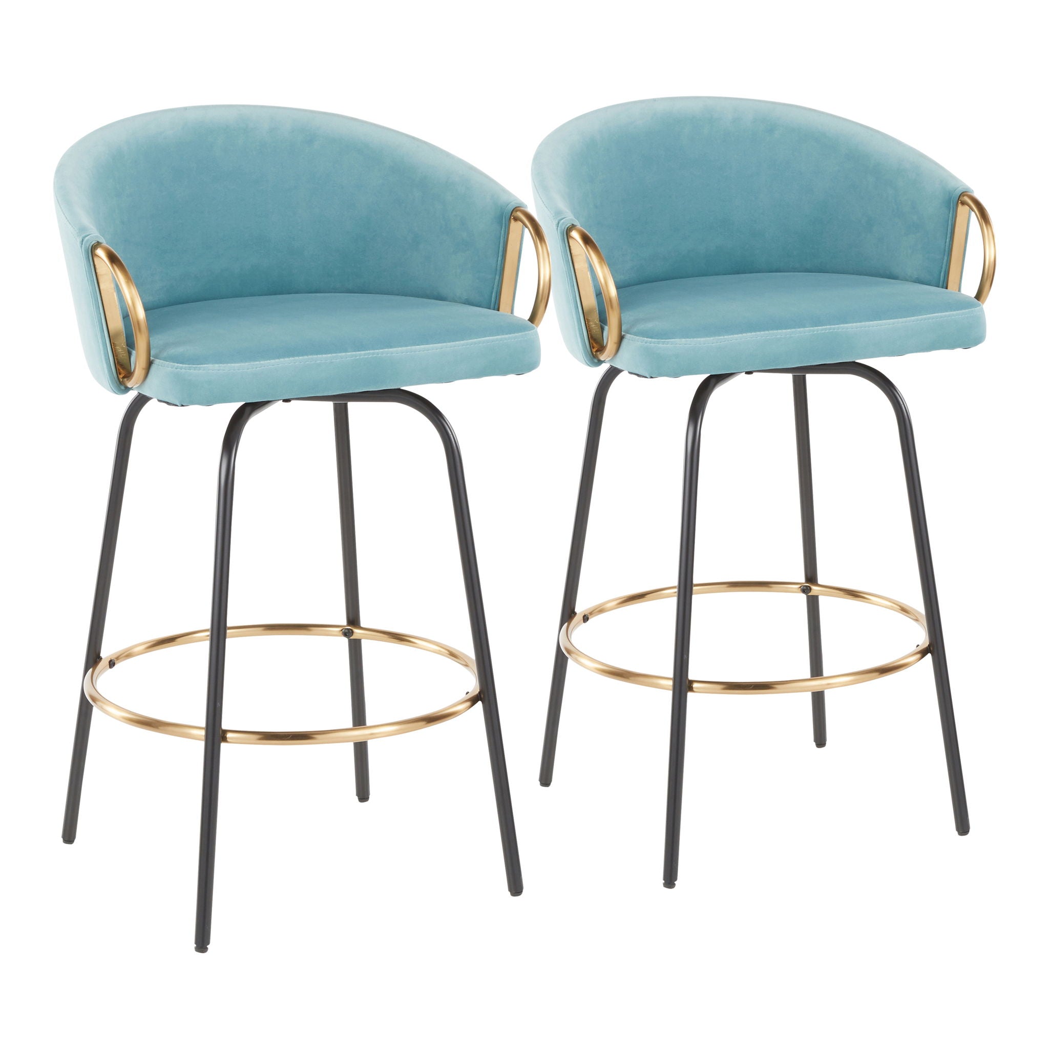 Claire - Contemporary / Glam Counter Stool (Set of 2) - Best Buy Furniture