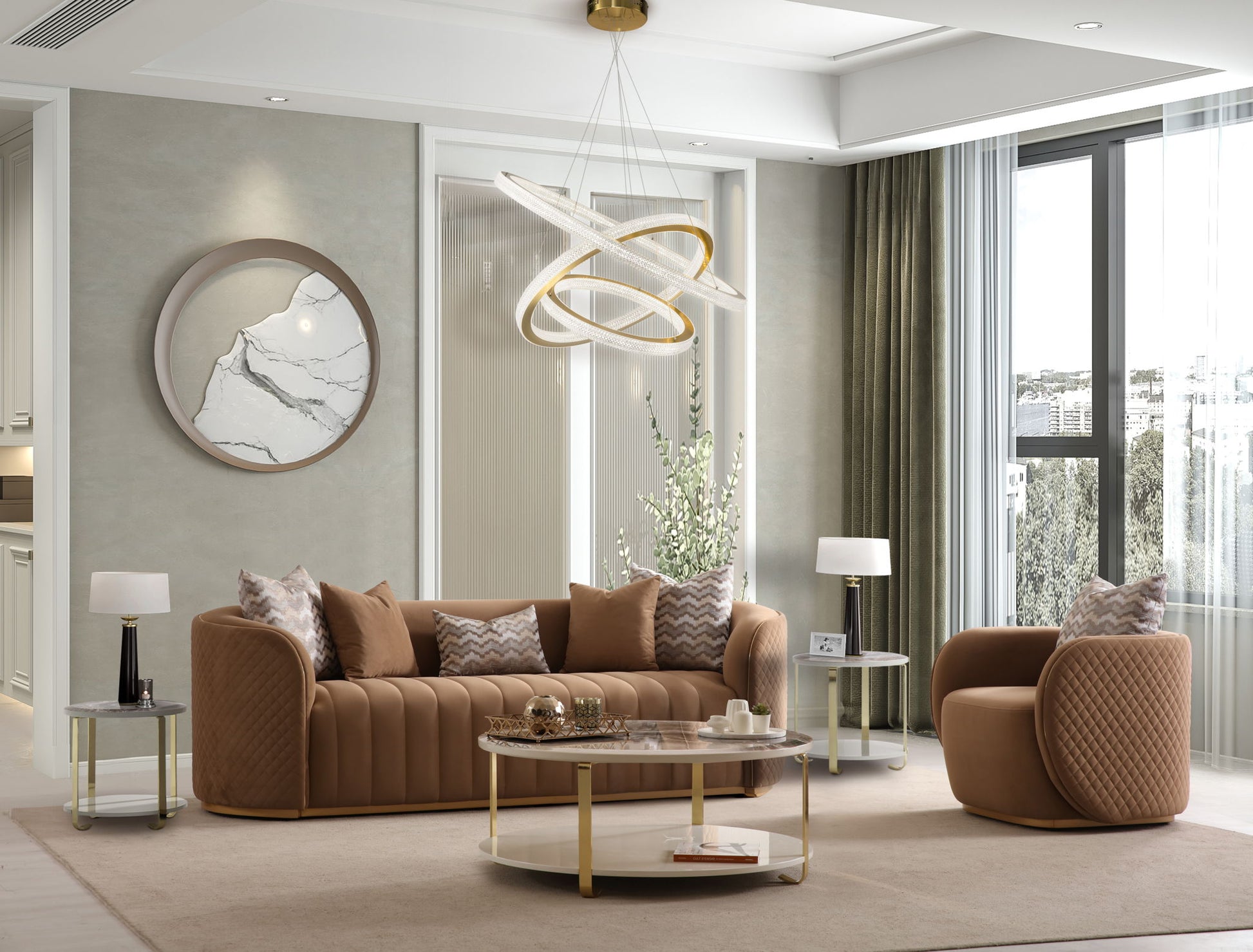 Ariana - Velvet Loveseat - Best Buy Furniture