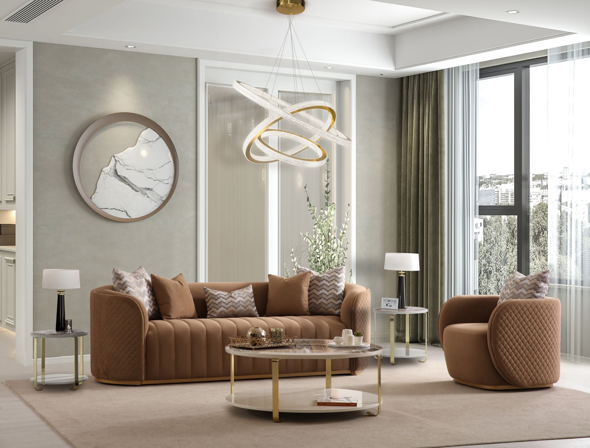 Ariana - Velvet Loveseat - Best Buy Furniture