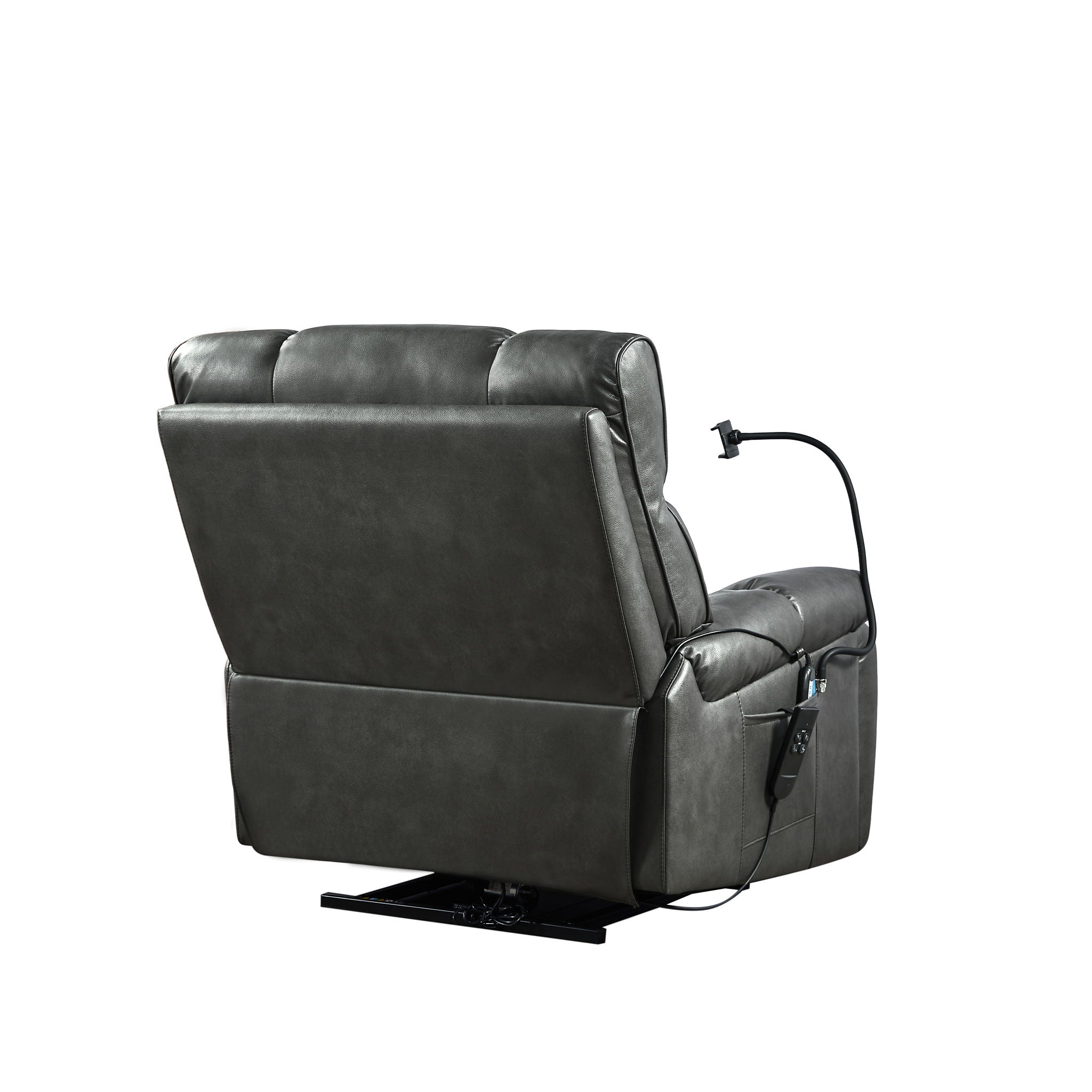 Recliner Chair With Phone Holder, Electric Power Lift Recliner Chair With 2 Motors Massage And Heat For Elderly, 3 Positions, 2 Side Pockets, Cup Holders - Best Buy Furniture