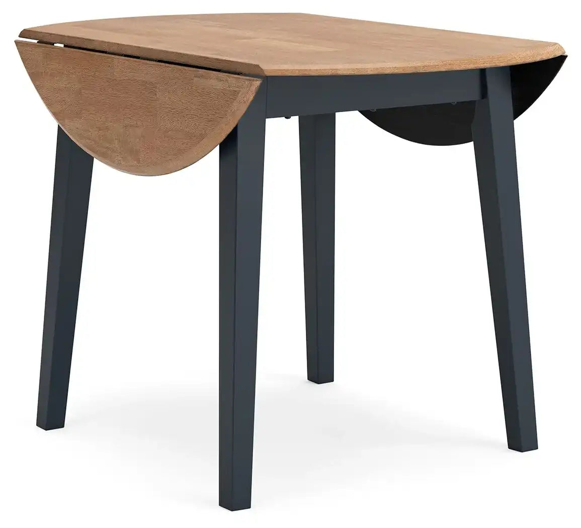 Gesthaven - Round Dining Room Drop Leaf Table Set - Best Buy Furniture