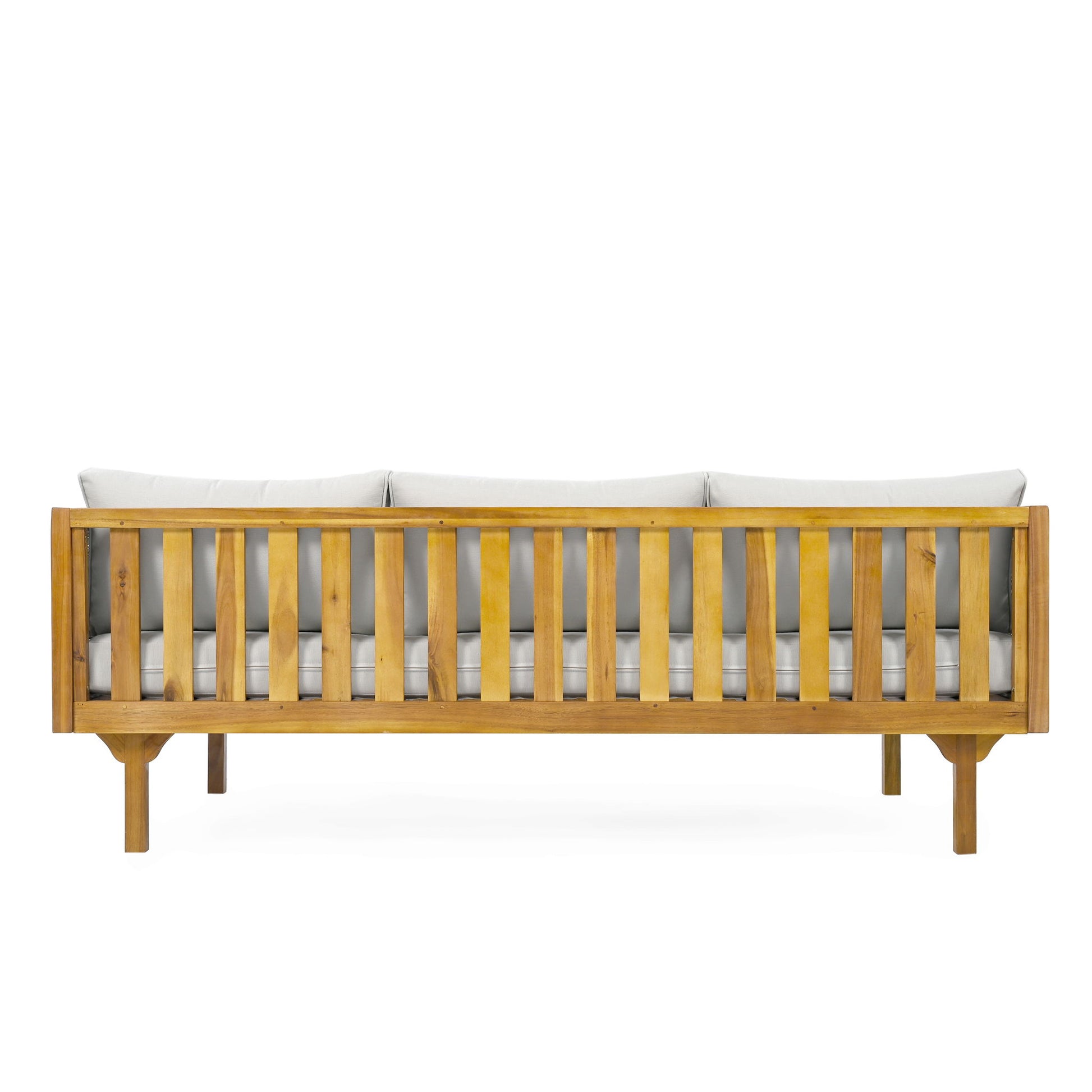 Claremont - 3 Seater Daybed Teak Acacia Wood Water Resistant Cushions - Best Buy Furniture