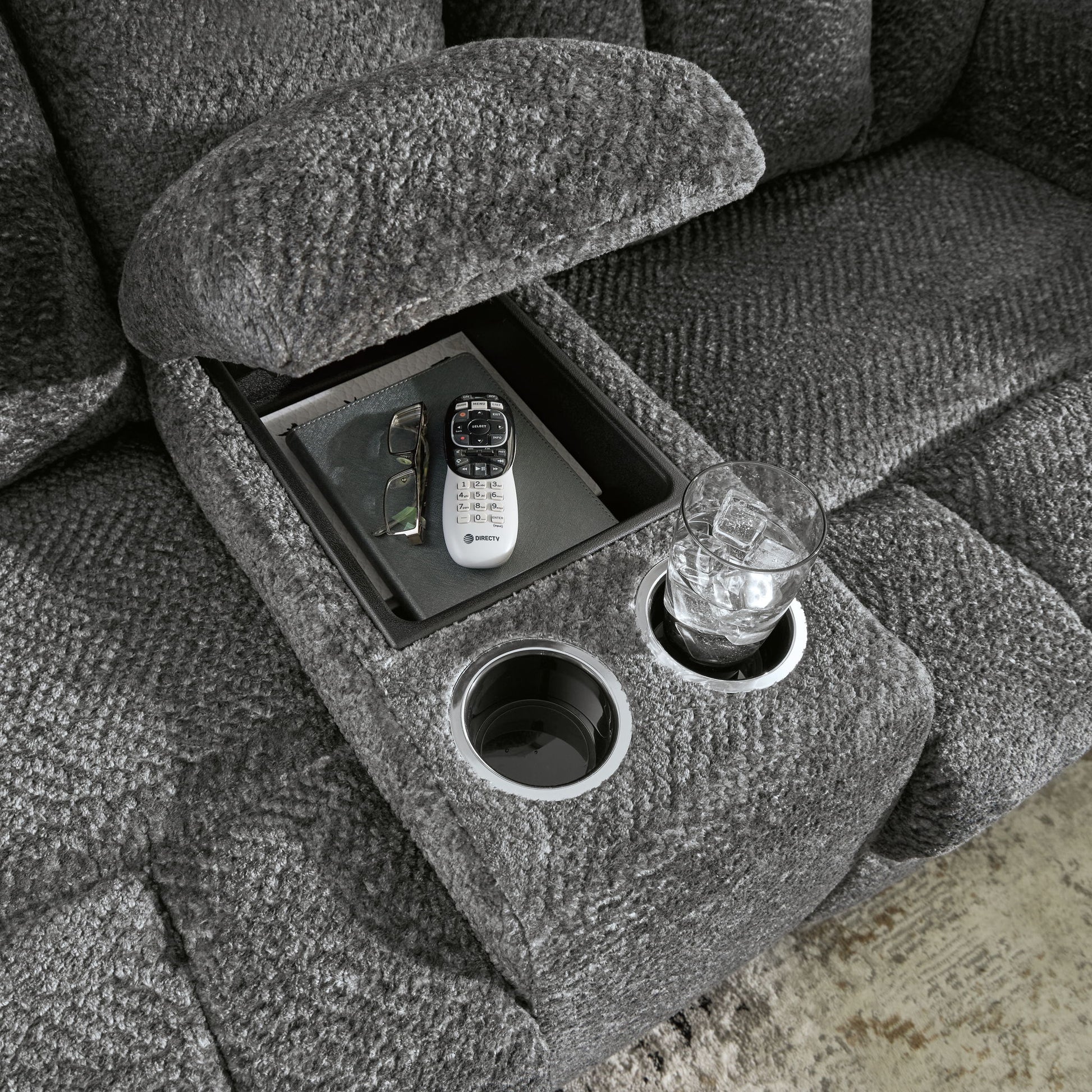 Frohn - Dbl Reclining Loveseat With Console - Best Buy Furniture