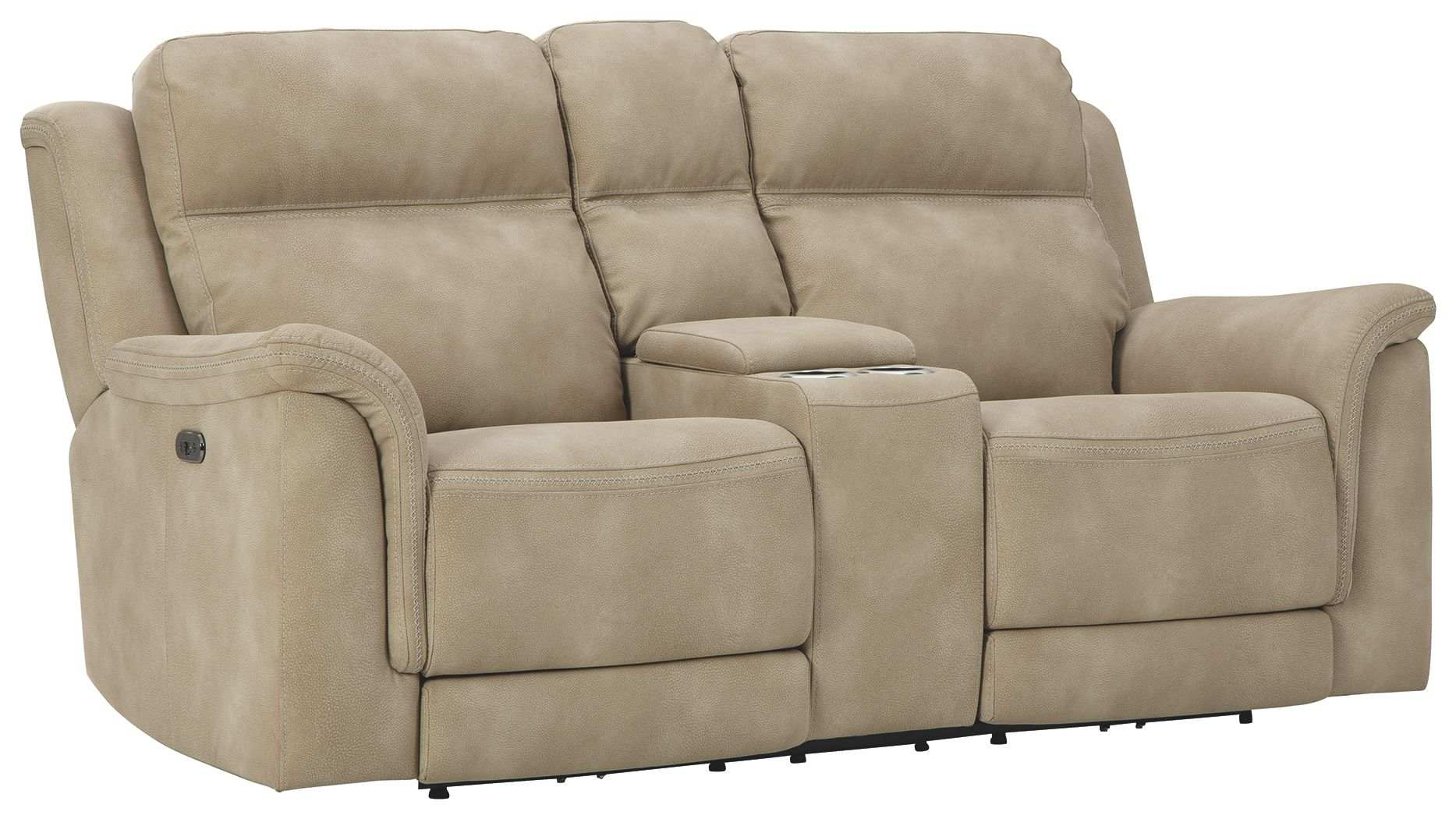 Next-Gen Durapella - Reclining Power Loveseat With Console - Best Buy Furniture