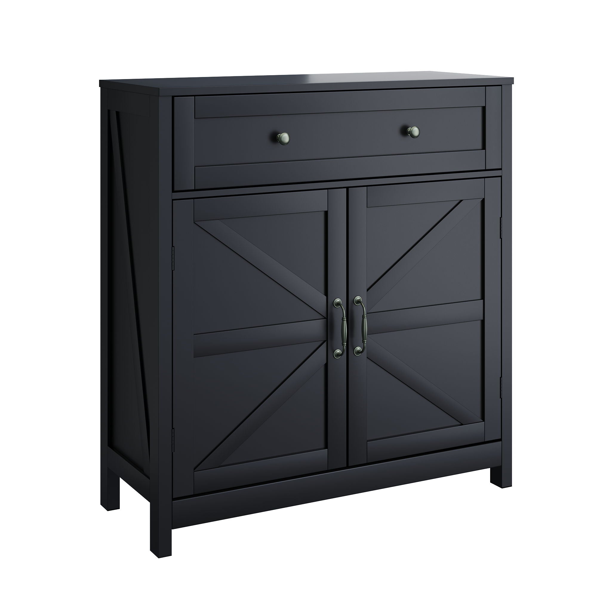 Farmhouse Storage Cabinet With Drawer And Adjustable Shelf - Best Buy Furniture