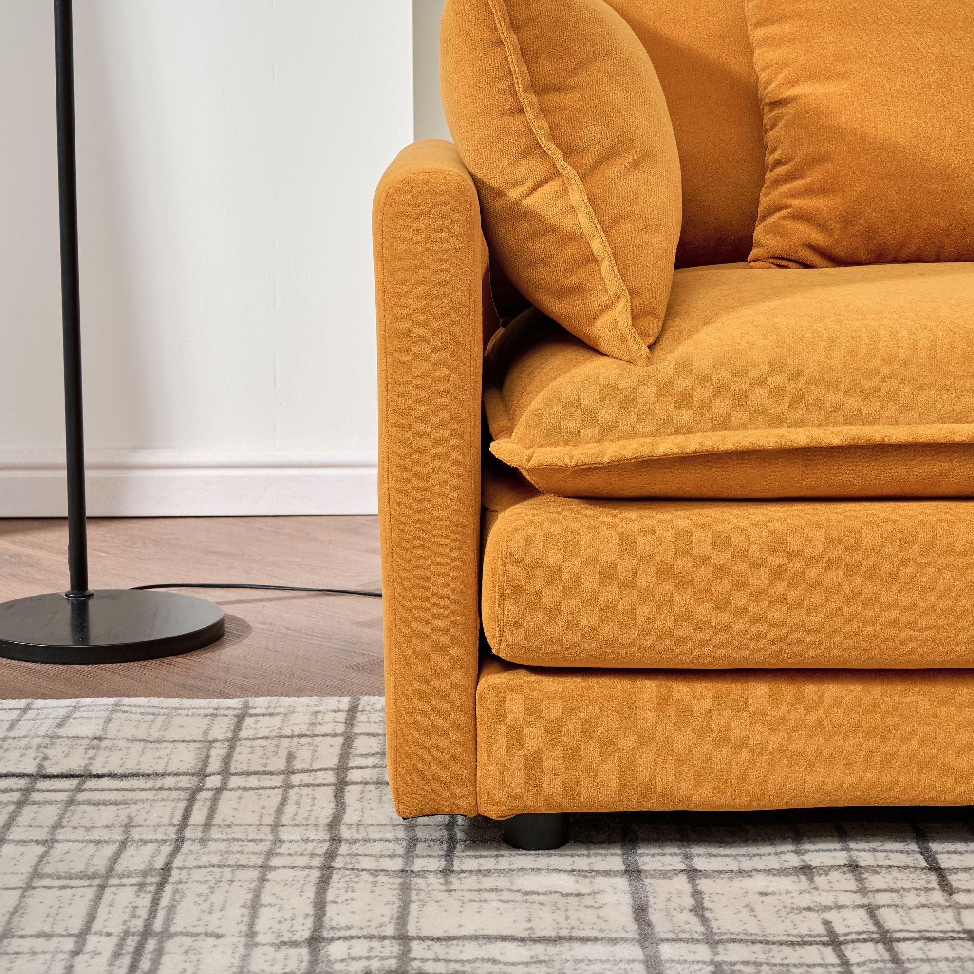 Modular Ottoman Style Deep Seat Sofa With Cushions - Best Buy Furniture