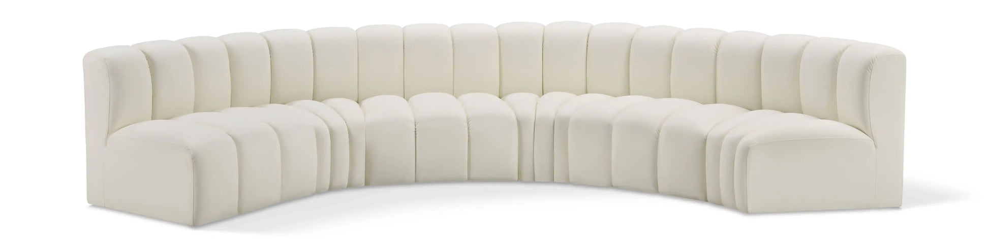 Arc - Faux Leather 6 Piece U-Shaped Modular Sofa - Best Buy Furniture