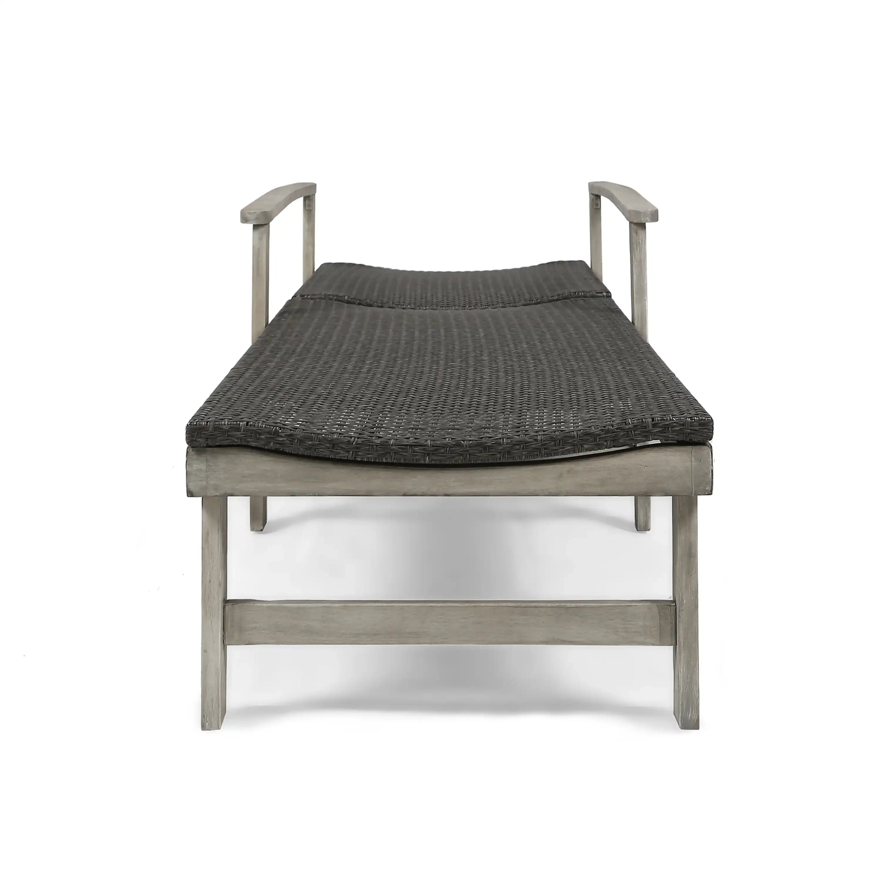 HAMPTON WOOD + WICKER CHAISE LOUNGE - Best Buy Furniture