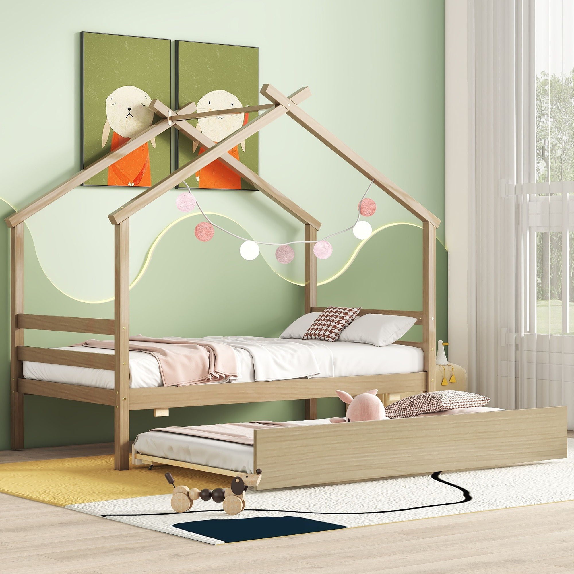 House-Shaped Bed With Trundle - Best Buy Furniture