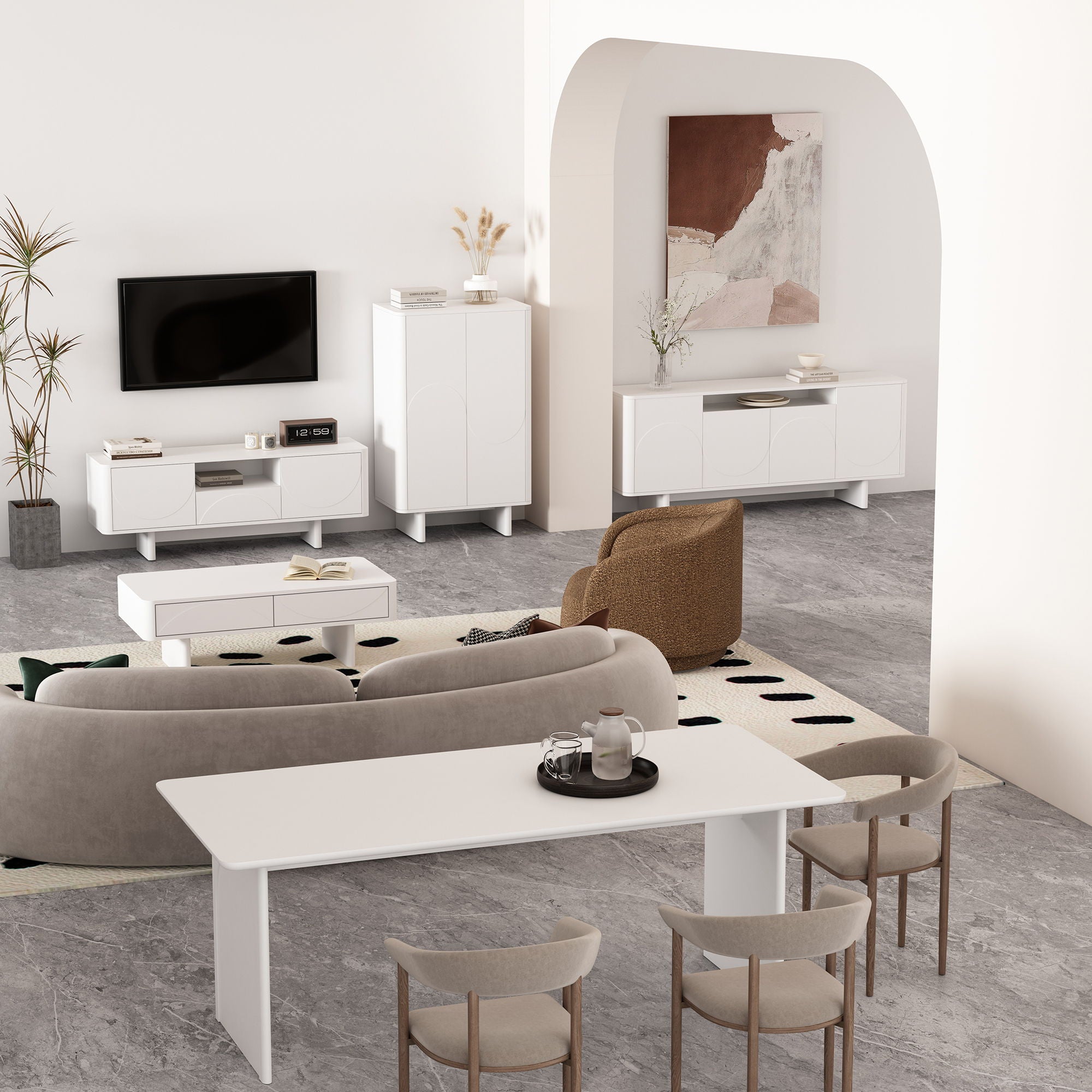 Ella - TV Stand With Adjustable Shelves