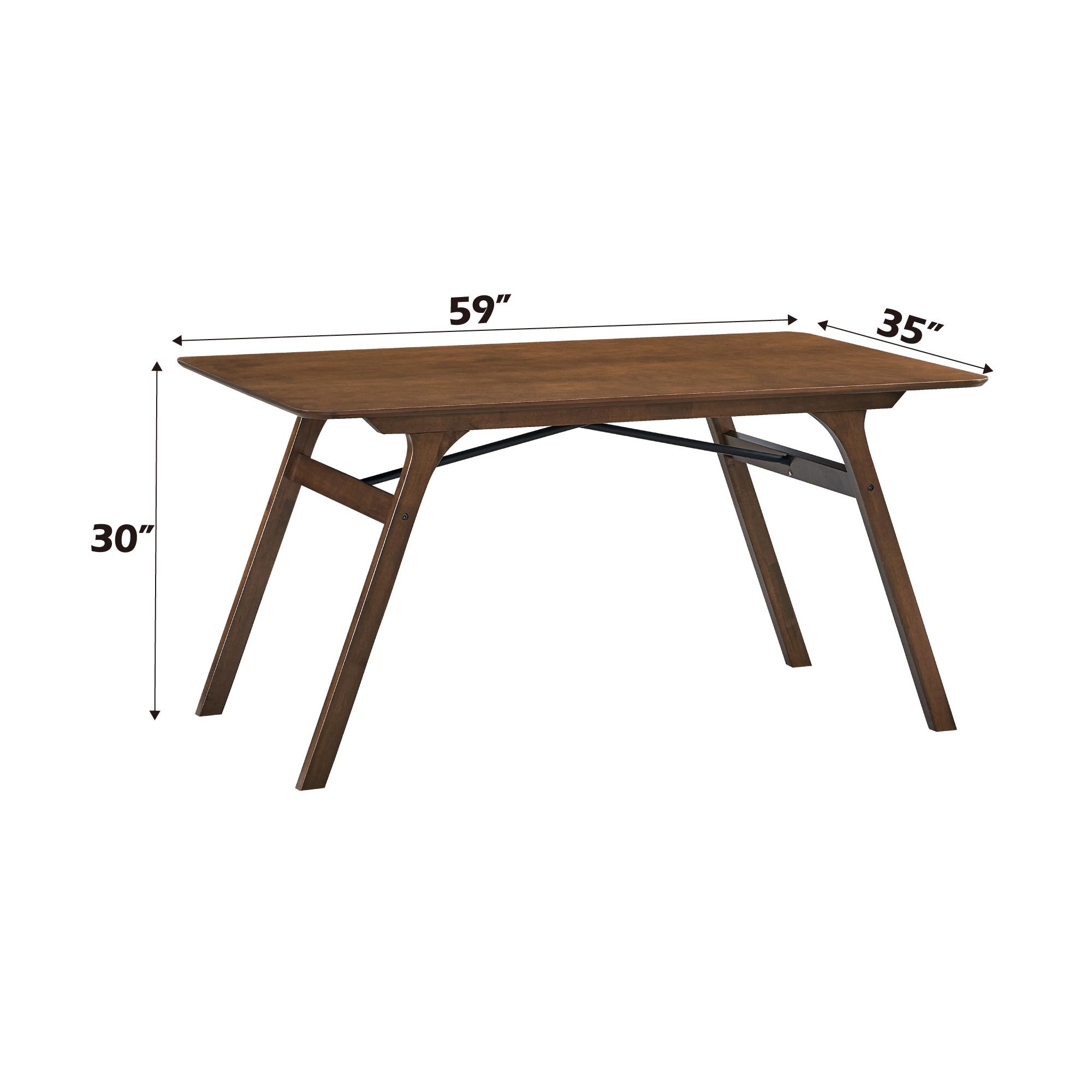 Kaela - 7 Pieces Dining Room Set - Walnut / Light Gray - Best Buy Furniture