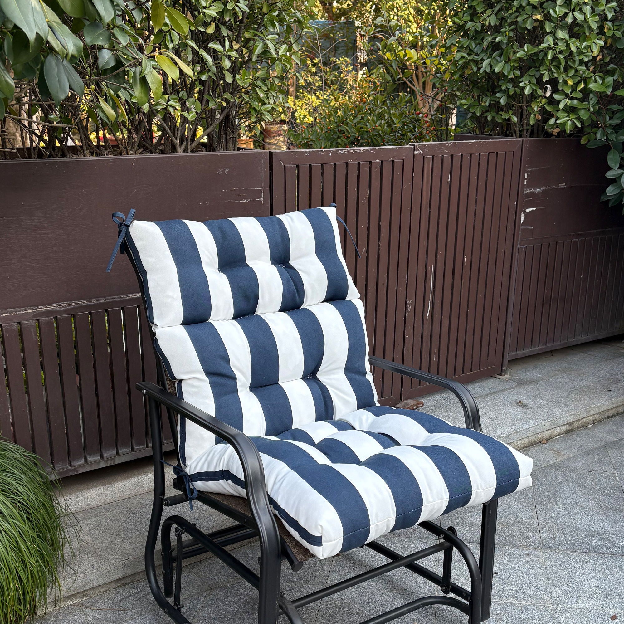 2 Piece High Back Patio Chair Cushion Set, Tufted Adirondack And Rocking Chair Cushions - Best Buy Furniture