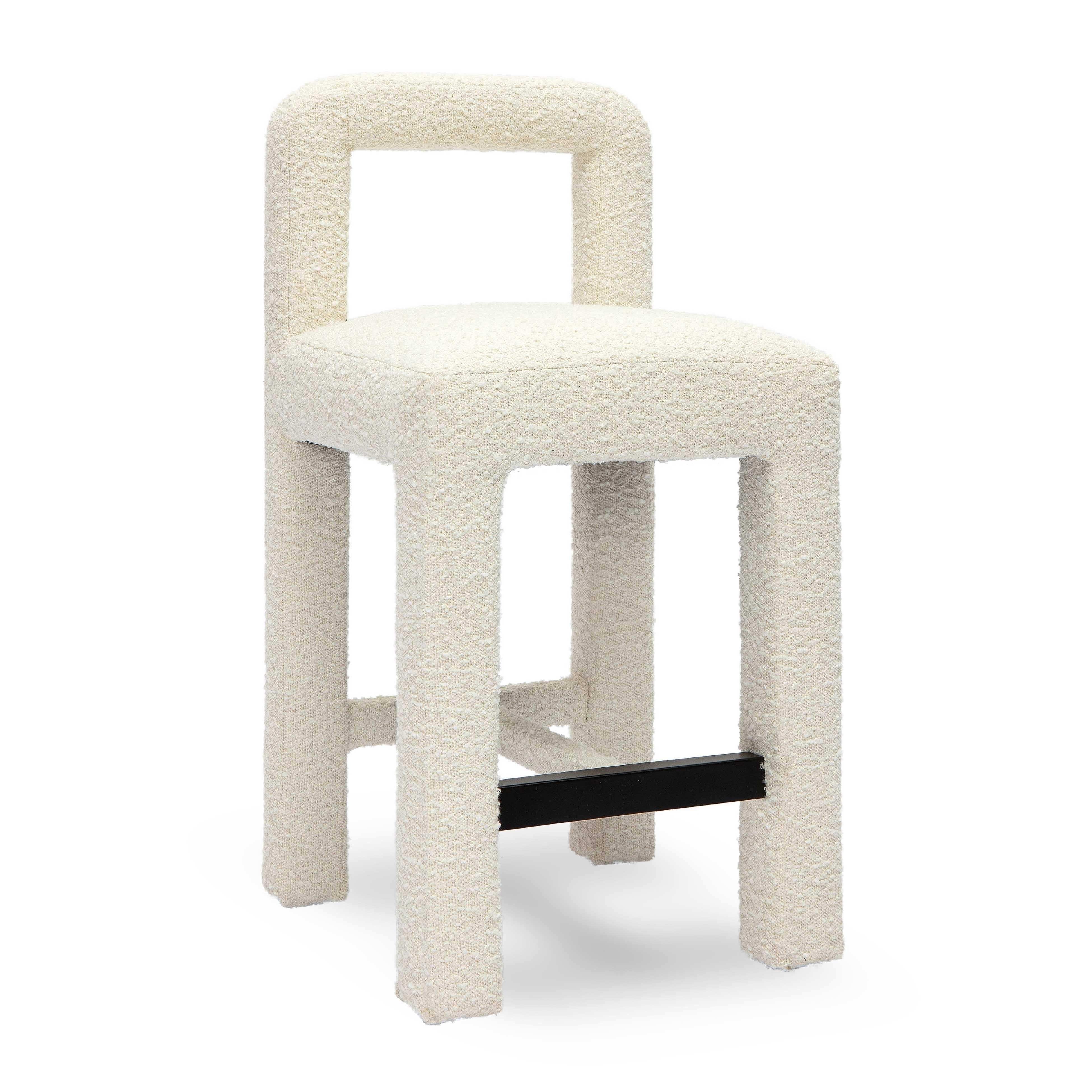Hazel - Boucle Counter Stool - Best Buy Furniture
