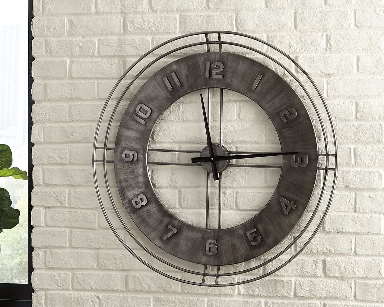 Ana Sofia - Wall Clock - Antique Gray - Best Buy Furniture