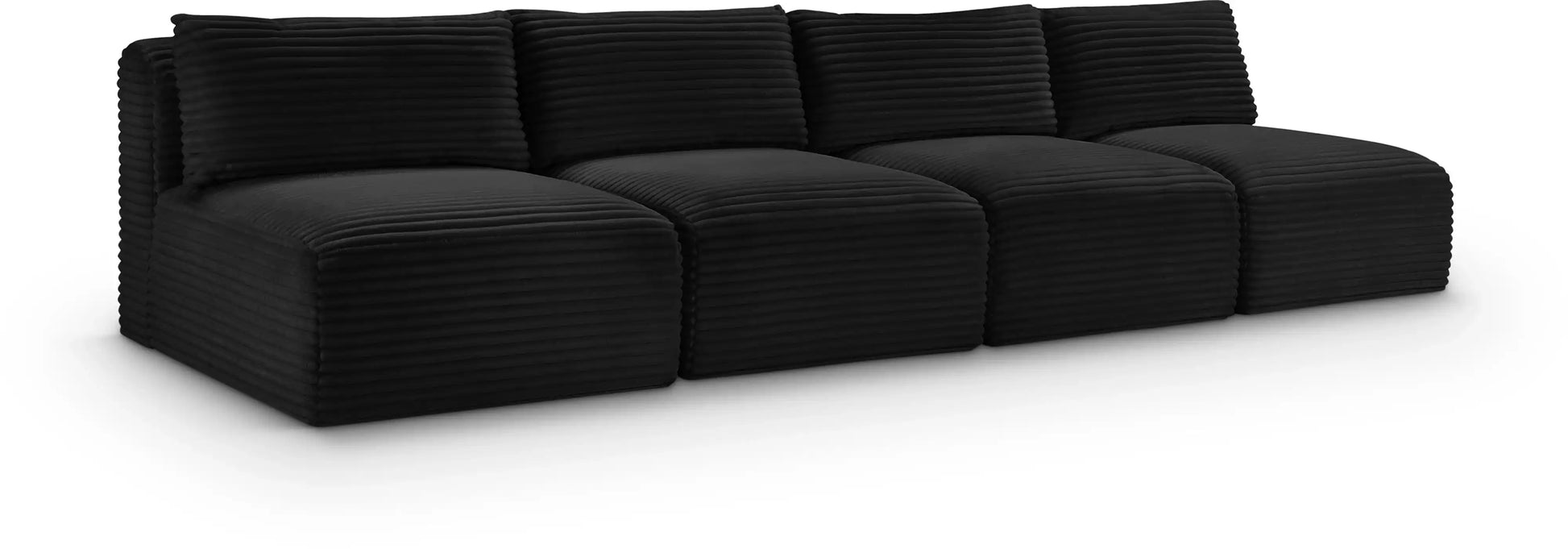 Shaggy - 4 Seat Modular Armless Sofa - Best Buy Furniture