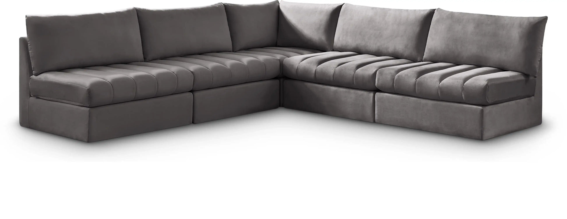 Jacob - Modular Corner Armless Sectional 5 Piece - Best Buy Furniture