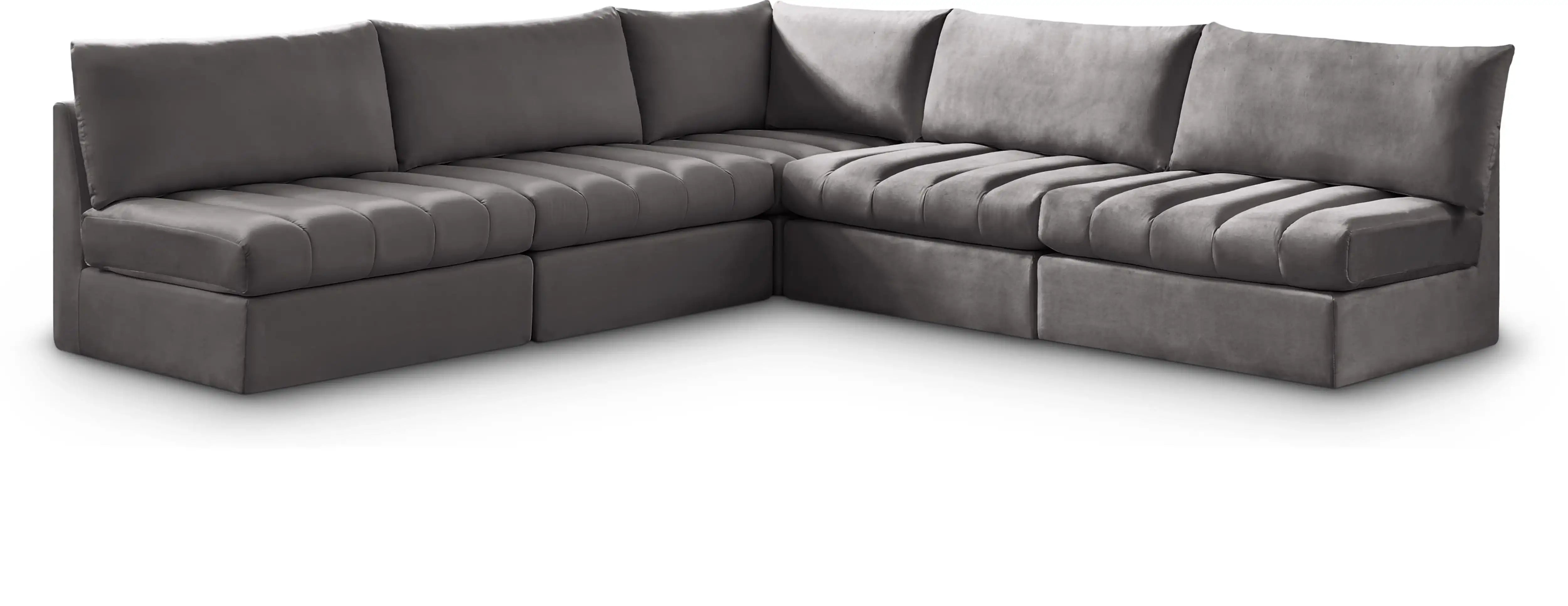 Jacob - Modular Corner Armless Sectional 5 Piece - Best Buy Furniture