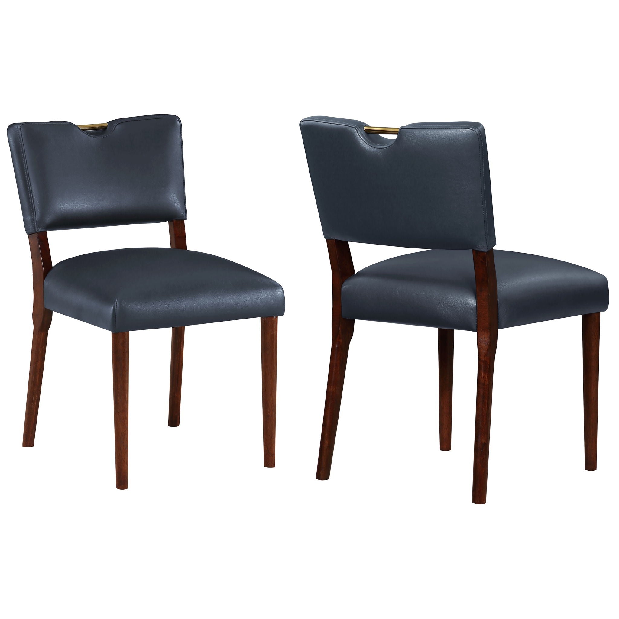 Bryson Retro Modern Dining Chair (Set of 2) - Dark Navy - Best Buy Furniture