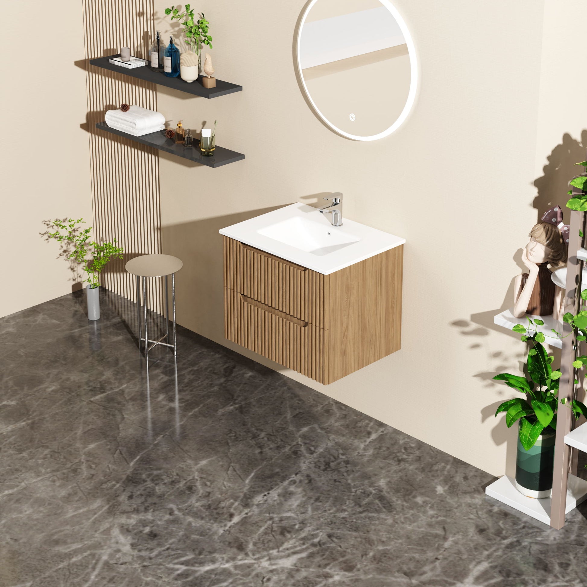 Wall Mounted Bathroom Vanity With Sink - Best Buy Furniture