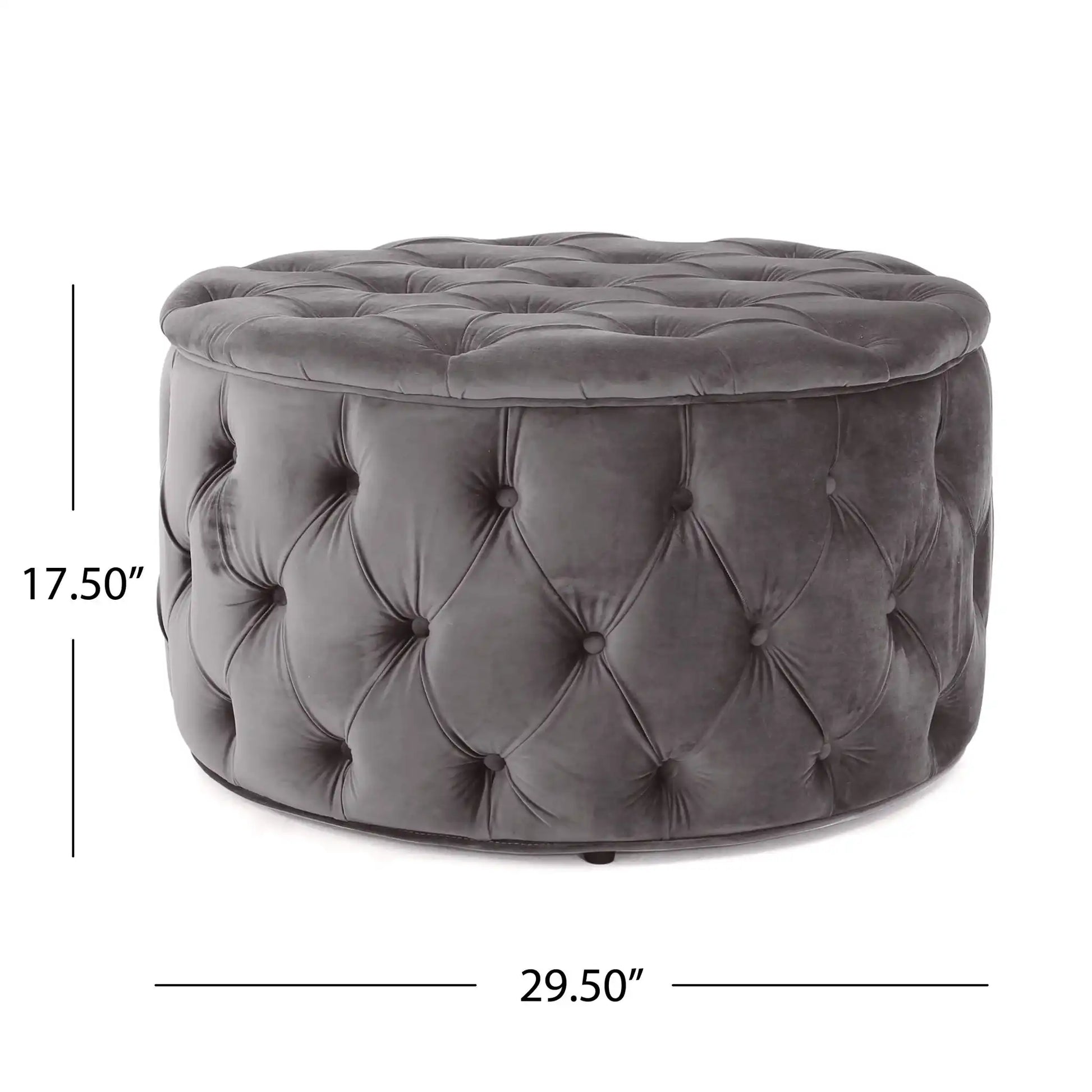 Modern Glam Ottoman Velvet - Best Buy Furniture