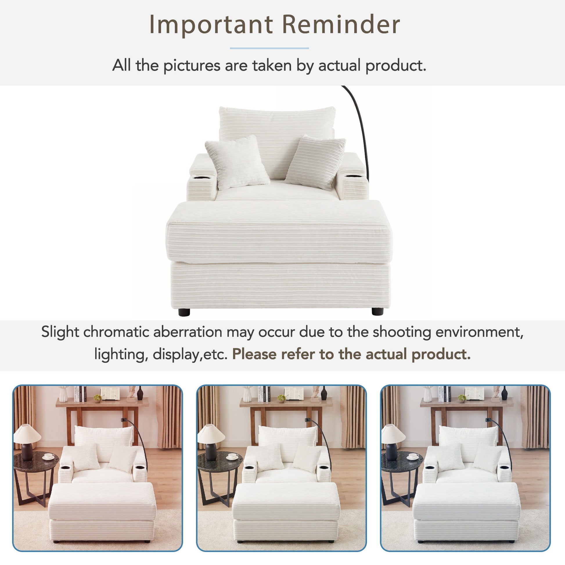 Modern Style Loveseat Sofa Sectional Sofa Couch With Storage Space, A Movable Ottoman, Two USB Ports, Two Cup Holders, A Phone Holder For Living Room - Best Buy Furniture