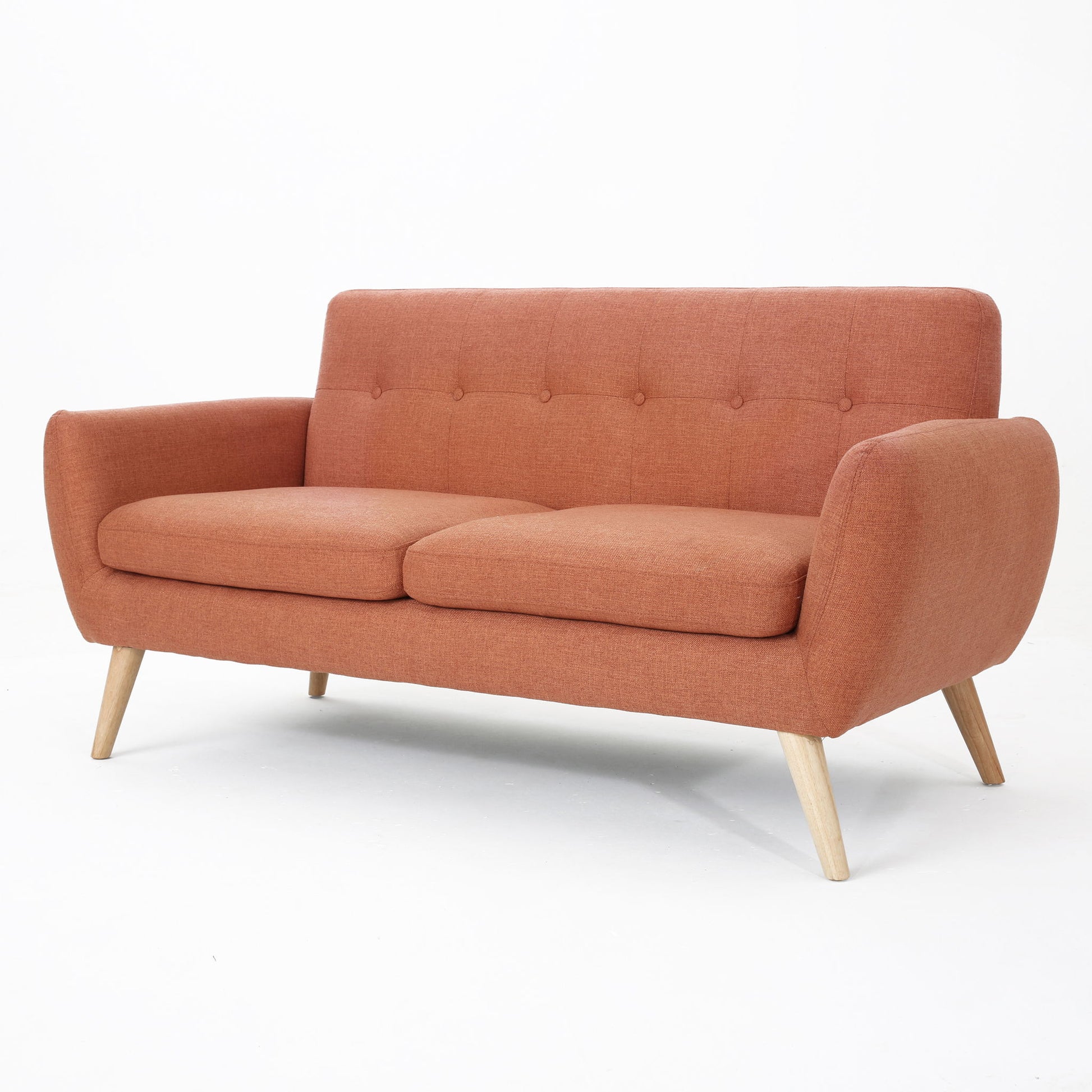 Modern Loveseat Sofa With Button Tufted Backrest - Best Buy Furniture