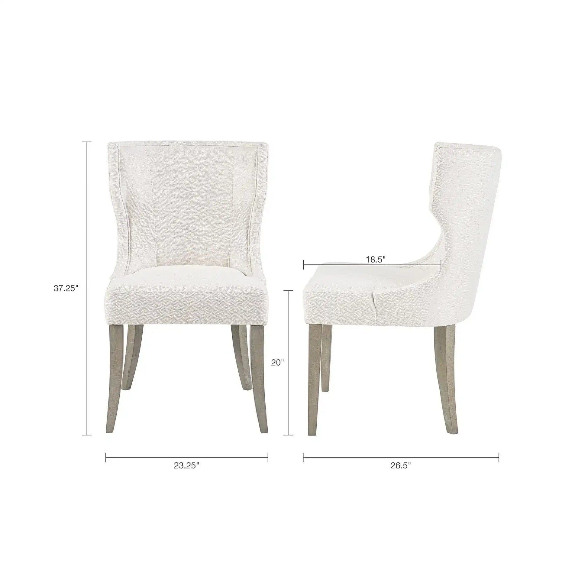 Elegant Design Dining Chair Polyester - Cream - Best Buy Furniture