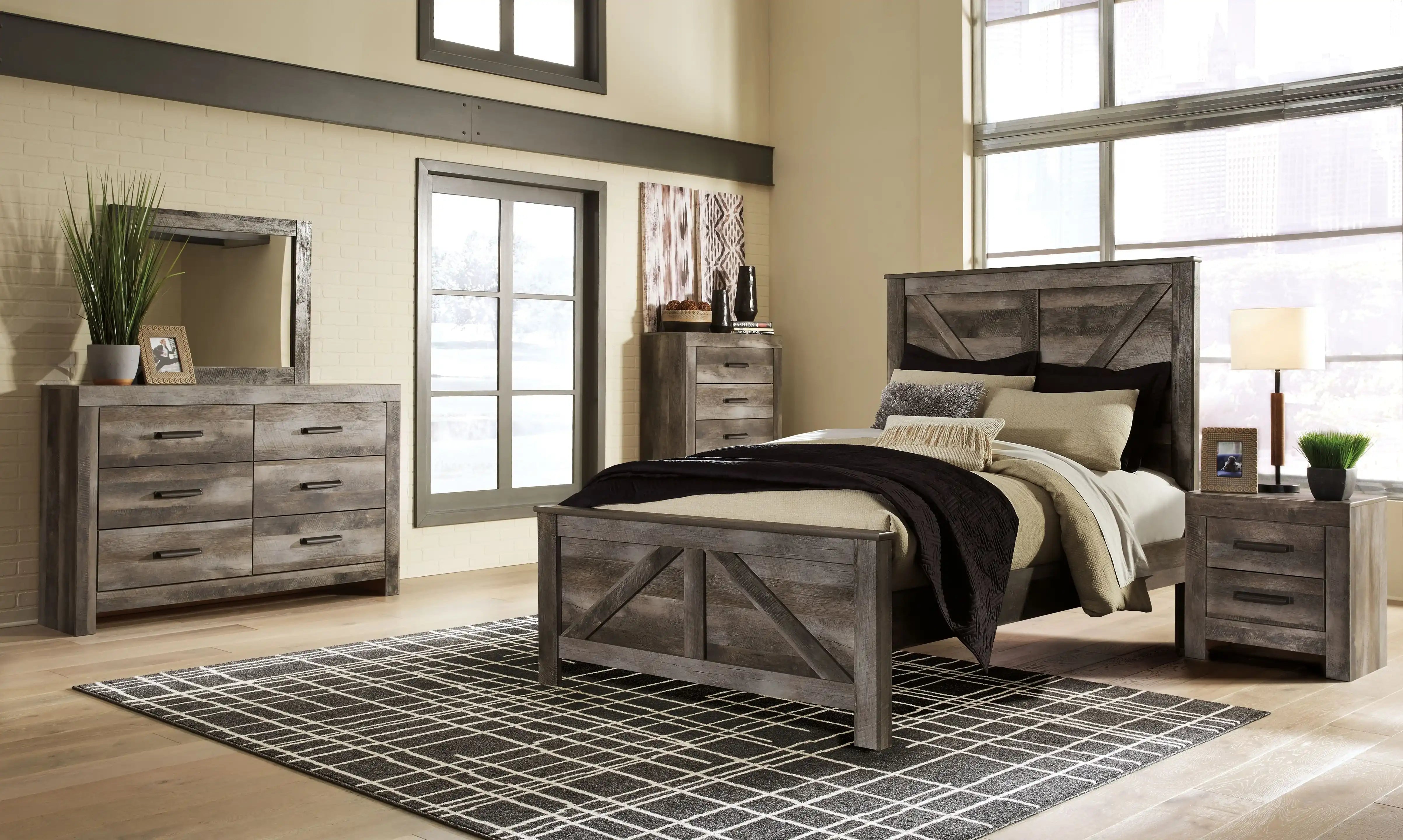 Wynnlow - Crossbuck Panel Bedroom Set - Best Buy Furniture