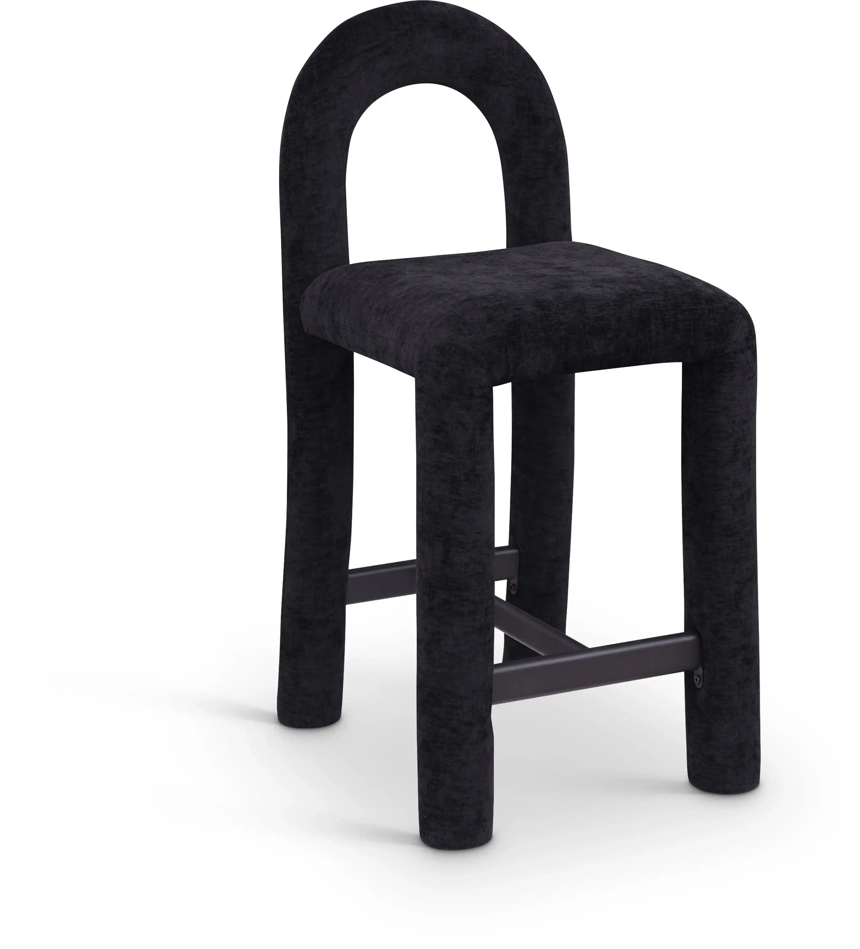 Amari - Chenille Fabric Stool - Best Buy Furniture