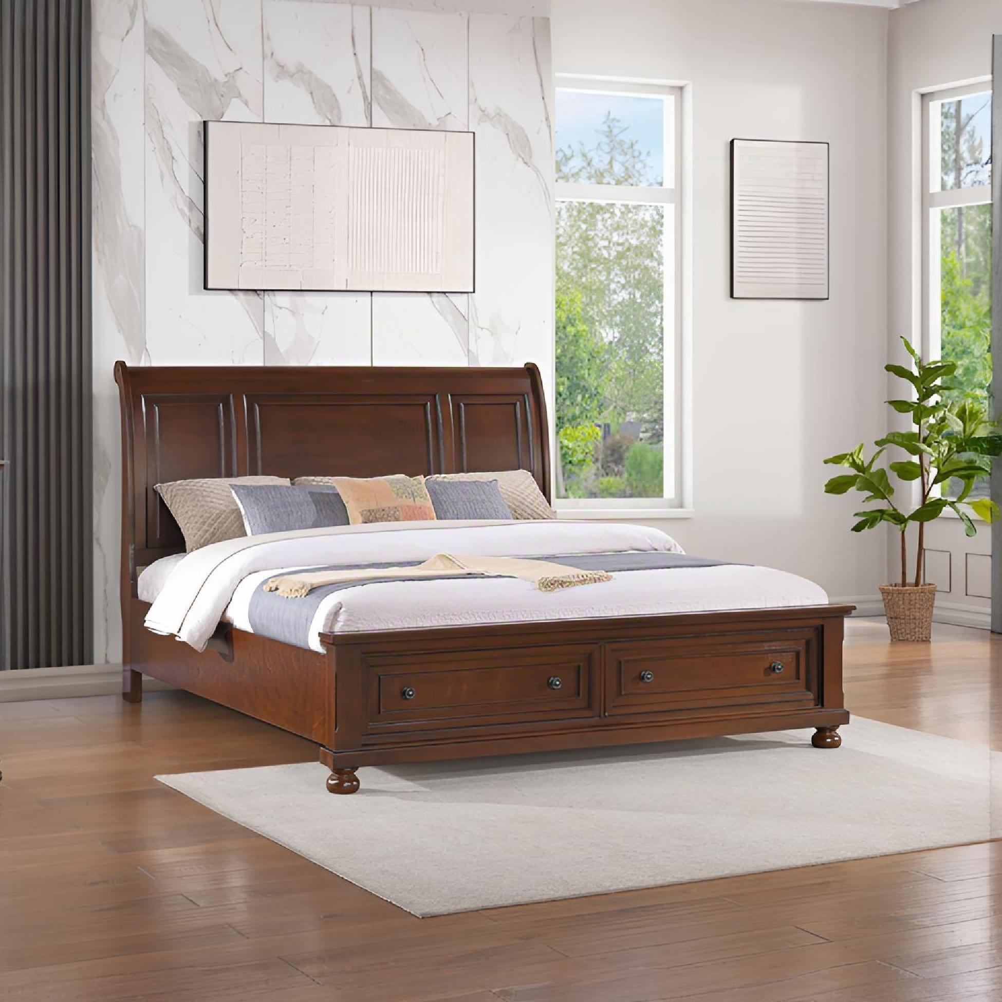 Meade - Sleigh Bed - Best Buy Furniture
