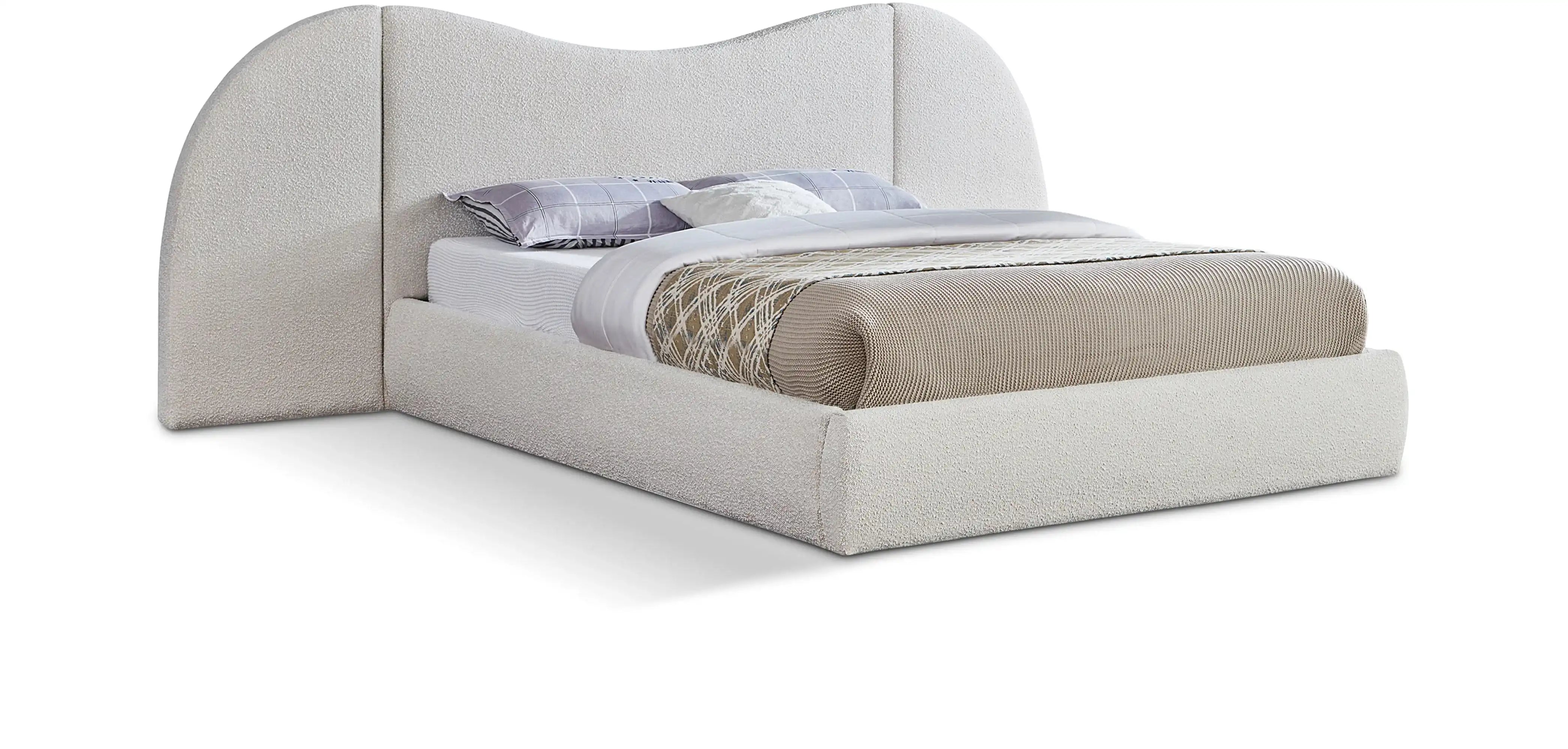 Everest - Boucle Fabric Bed - Best Buy Furniture