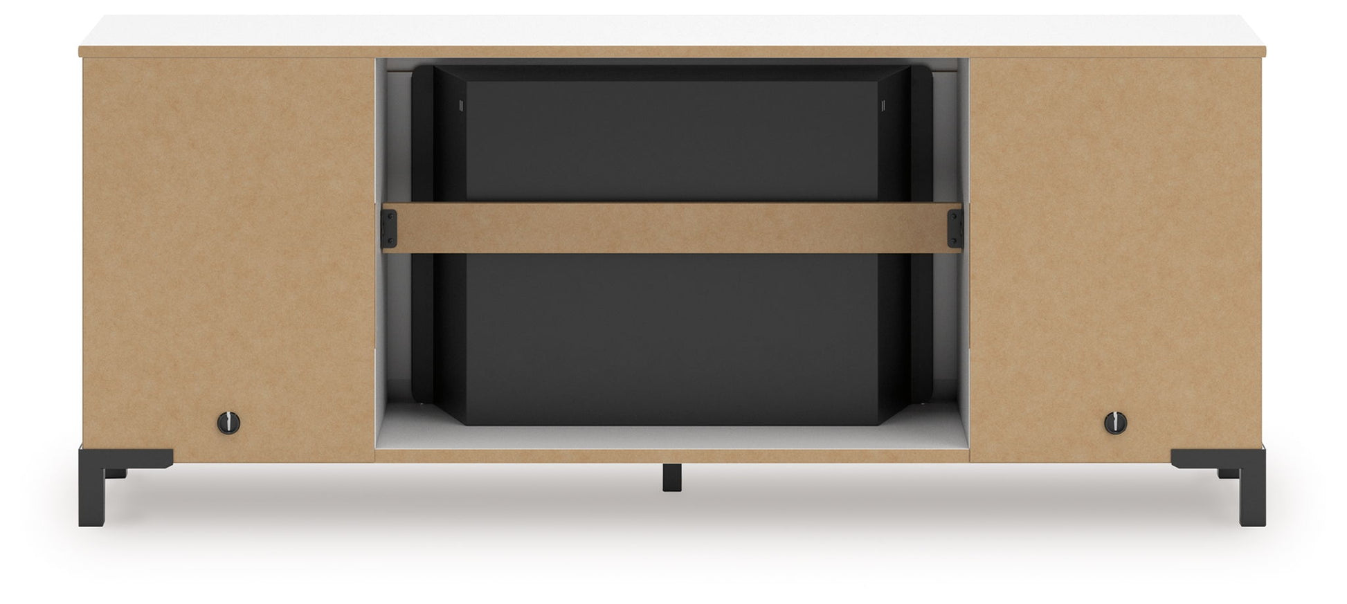 Brollevi - TV Stand With Fireplace - White - Best Buy Furniture
