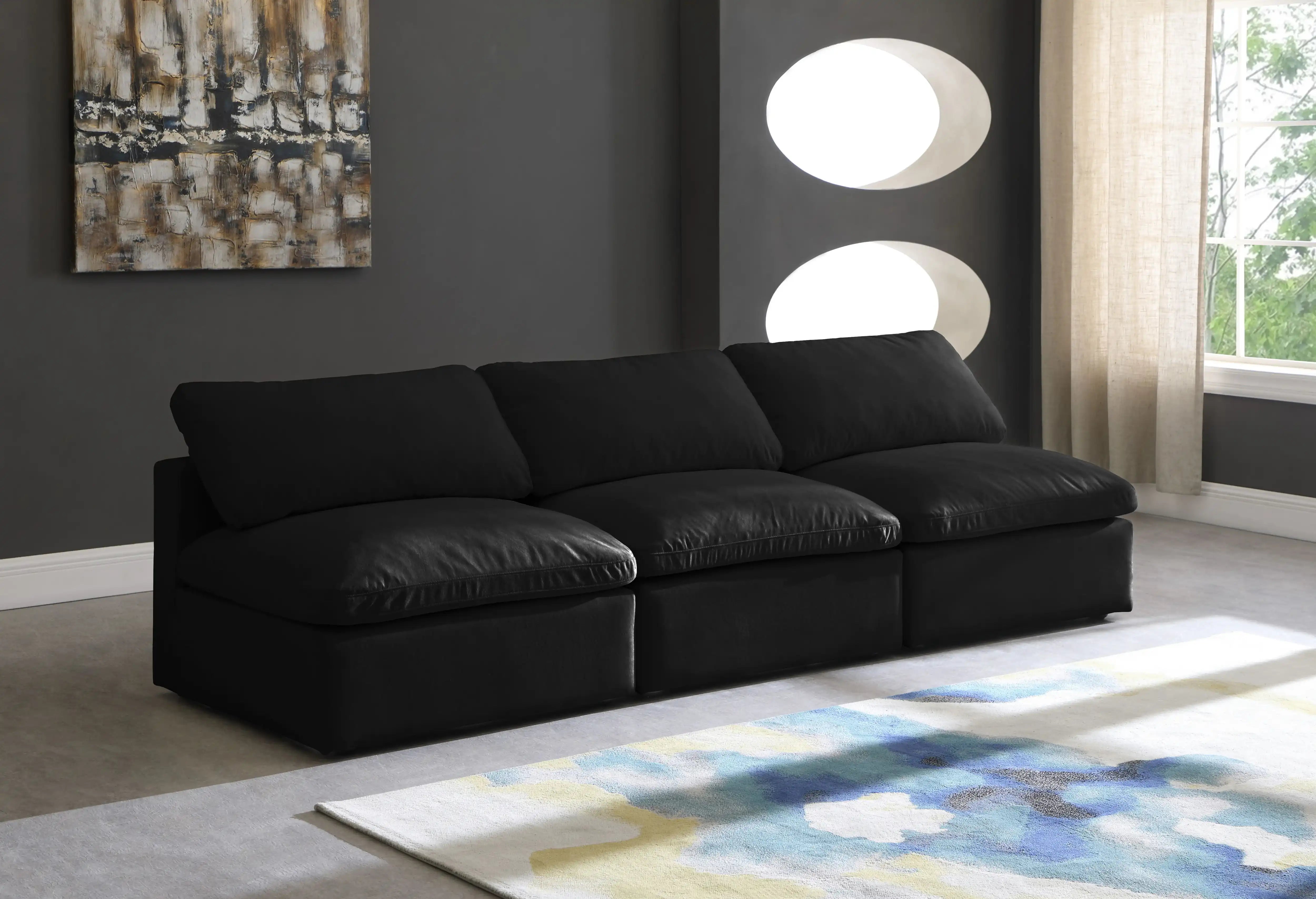 Plush - Modular Armless 3 Seat Sofa - Best Buy Furniture
