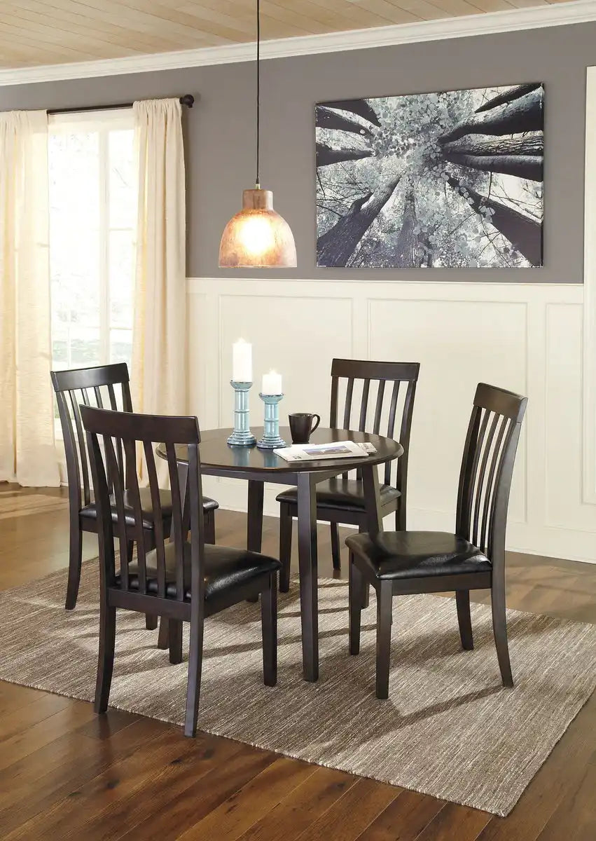 Hammis - Round Dining Drop Leaf Table Set - Best Buy Furniture