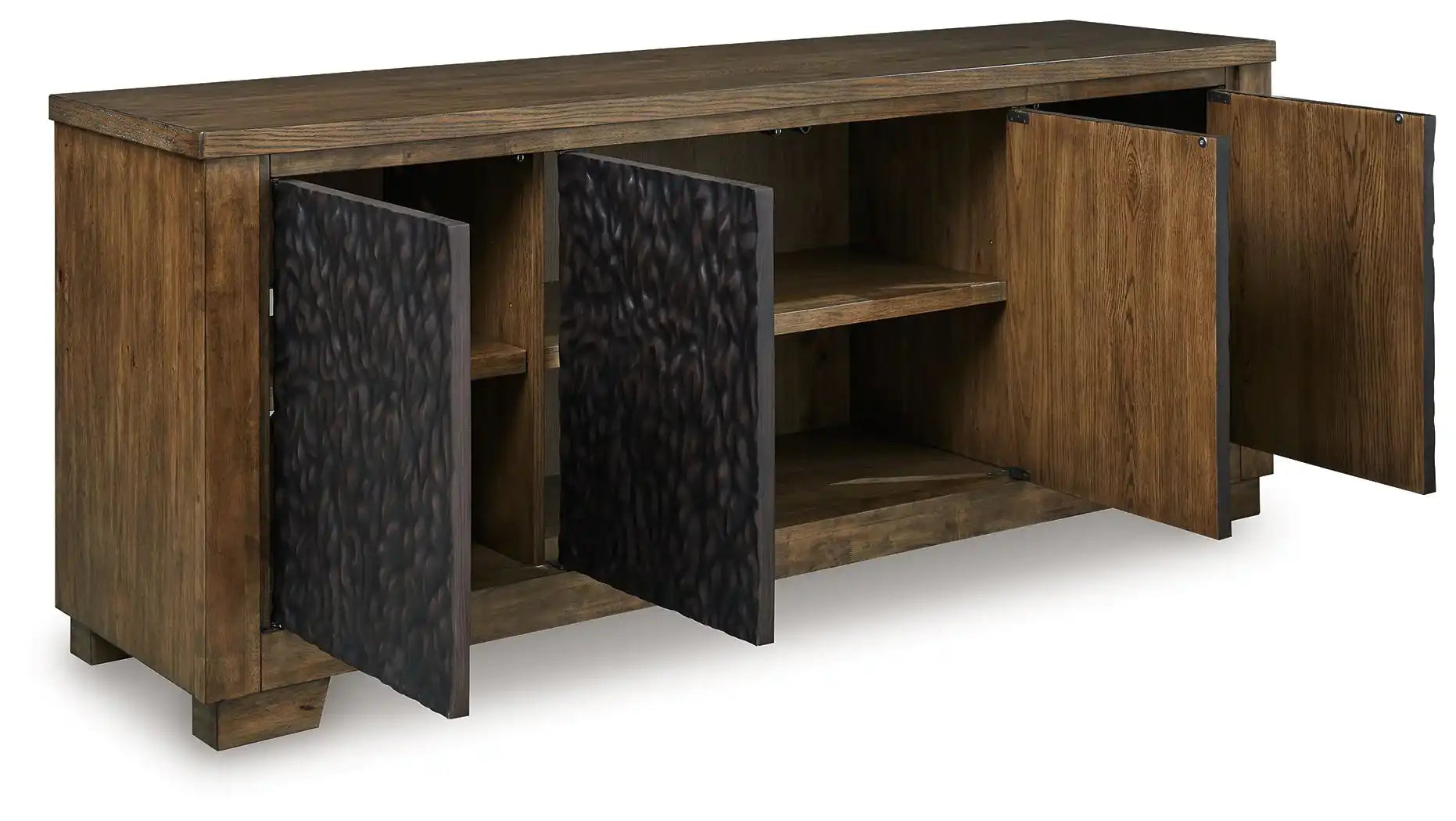 Rosswain - Extra Large TV Stand - Warm Brown - Best Buy Furniture