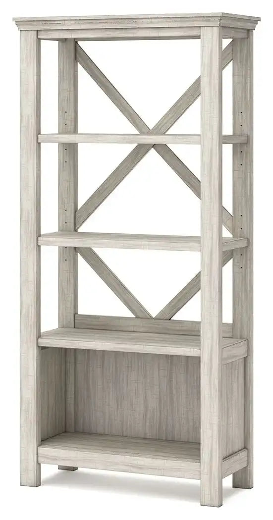 Carynhurst - Large Bookcase - Whitewash - Best Buy Furniture