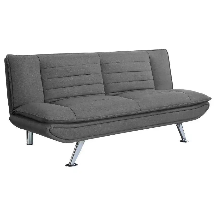 Julian - Upholstered Tufted Convertible Sofa Bed - Gray - Best Buy Furniture