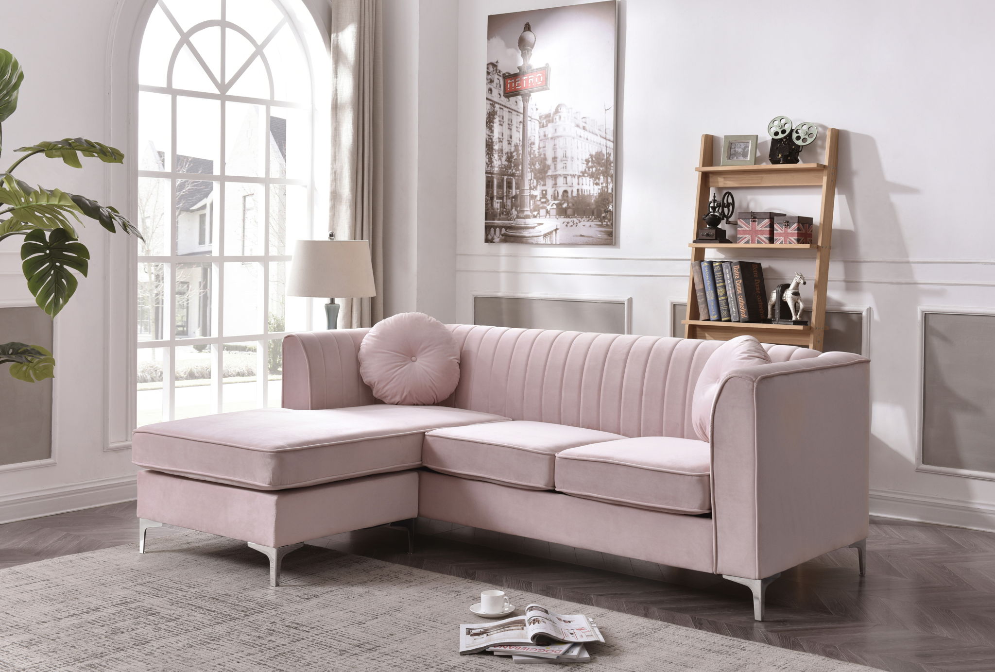 Delray - Micro Suede Sofa Chaise - Best Buy Furniture