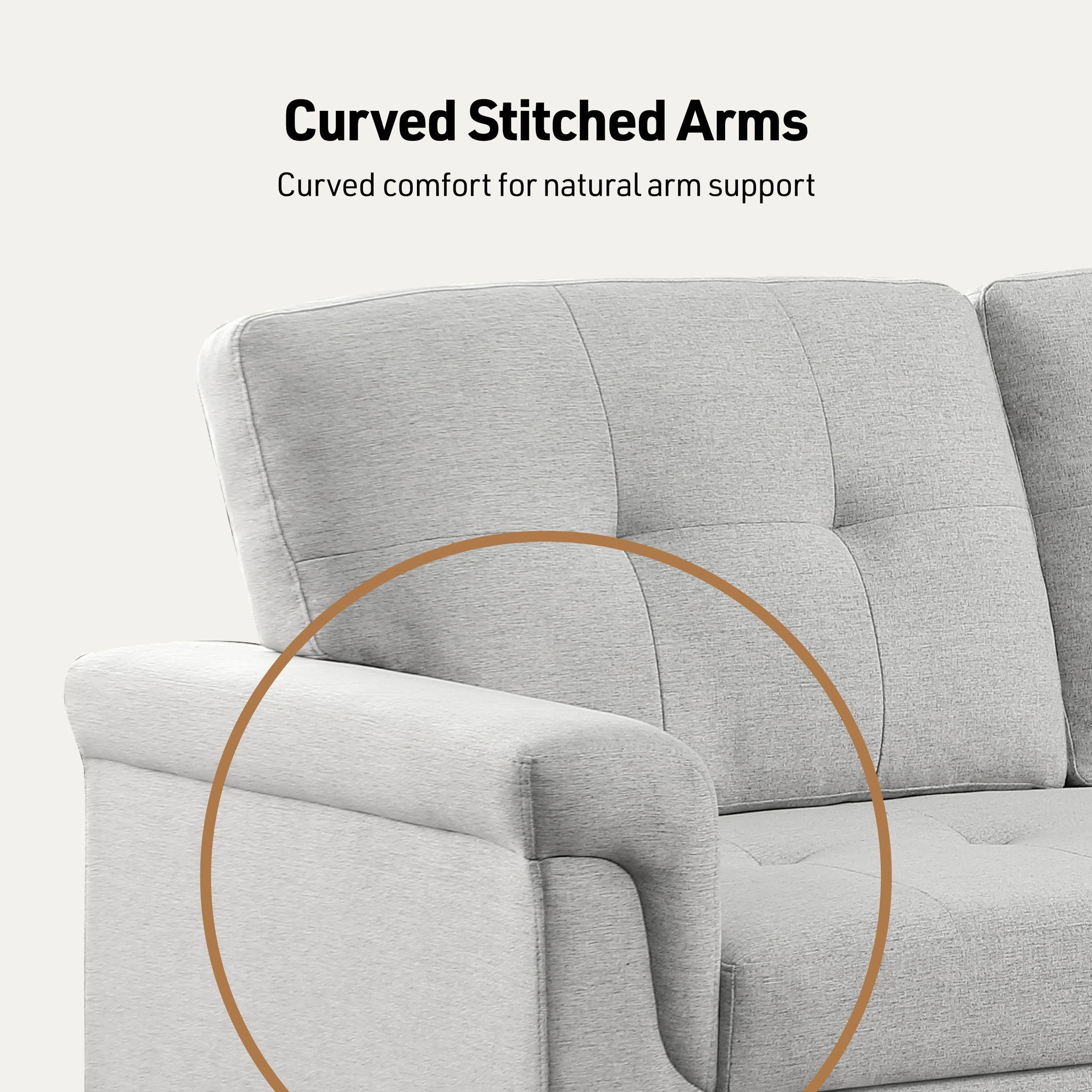 Lucca - Linen Reversible Sleeper Sectional Sofa With Storage Chaise - Best Buy Furniture