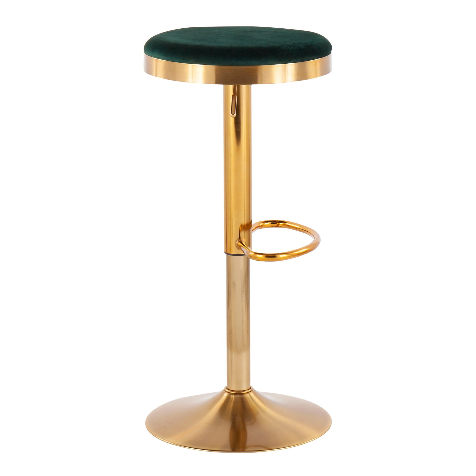 Dakota - Contemporary Upholste Adjustable Barstool (Set of 2) - Best Buy Furniture