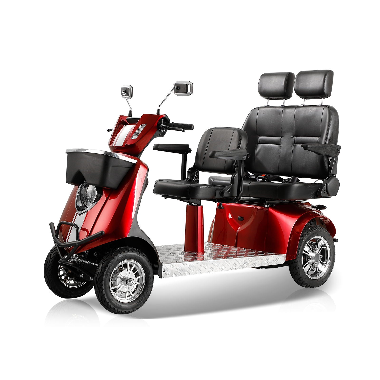 Electric Mobility Recreational Travel Scooter For Adults, Mobility Scooters, 4 Wheel Powered Mobility Scooters - Red - Best Buy Furniture