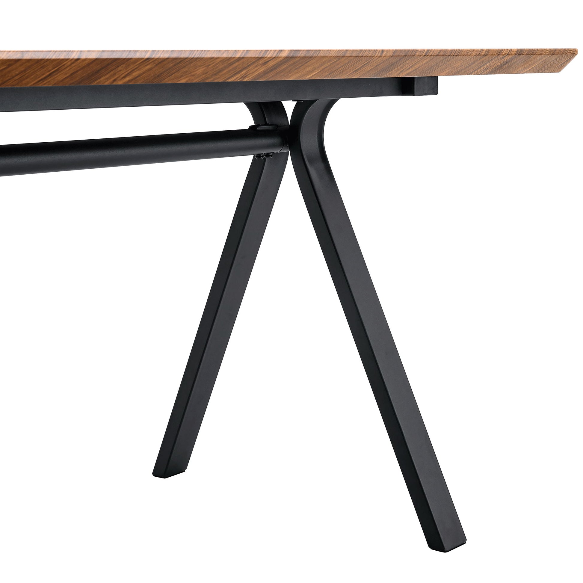 Herringbone Pattern Dining Table A Perfect Match For Modern Minimalist And Industrial Home Styles - Walnut - Best Buy Furniture